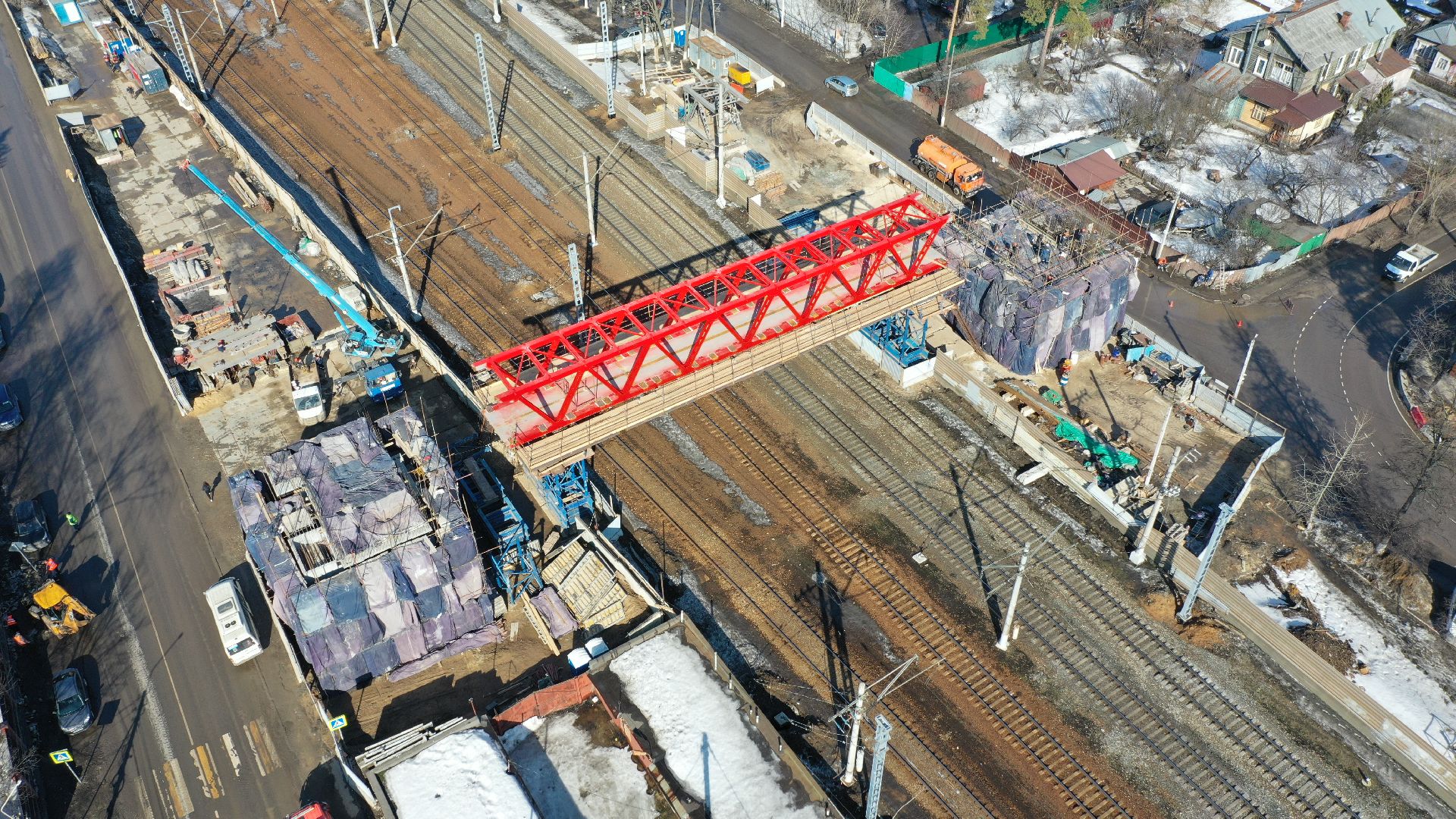 переход, раменское, жд,видео с коптера,