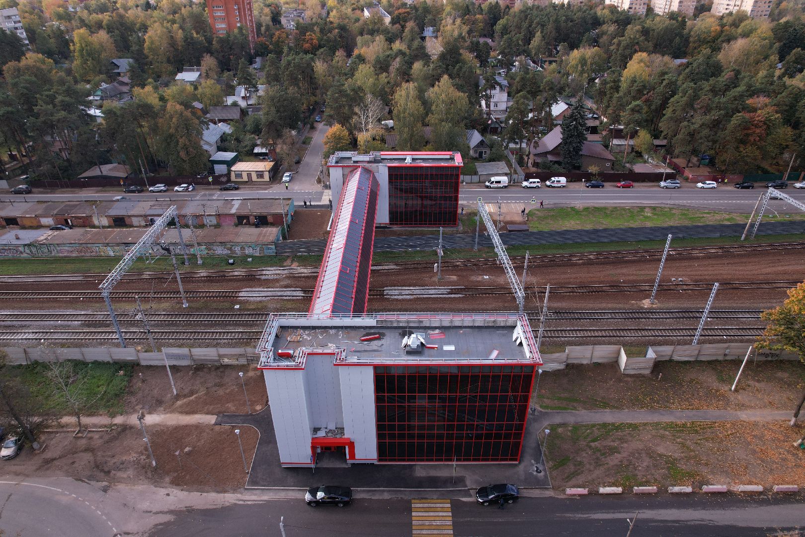 переход, раменское, жд,видео с коптера,