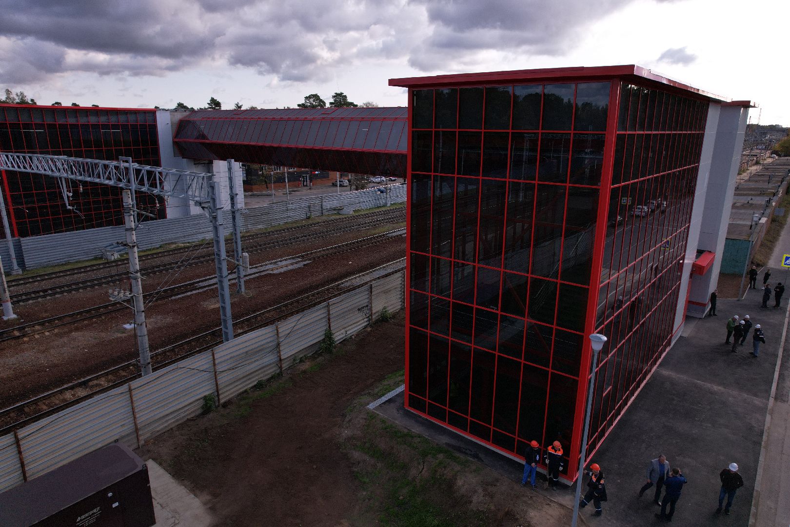 переход, раменское, жд,видео с коптера,