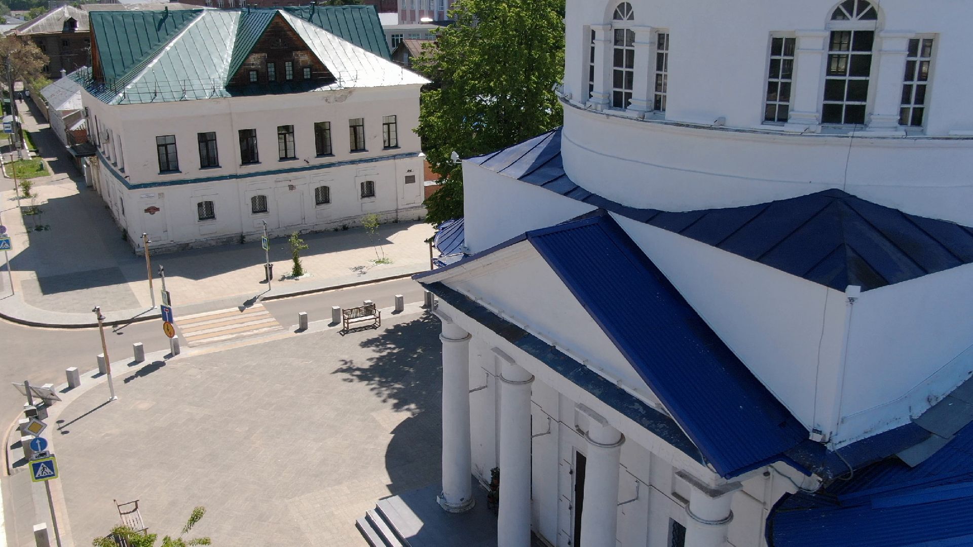 зарайск, культура, благоустройство,видео с коптера,