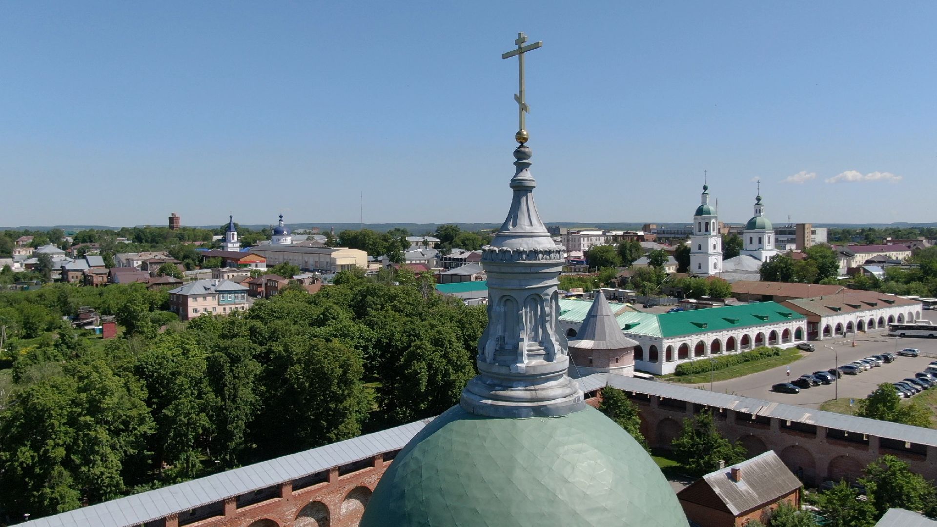 зарайск, культура, благоустройство,видео с коптера,