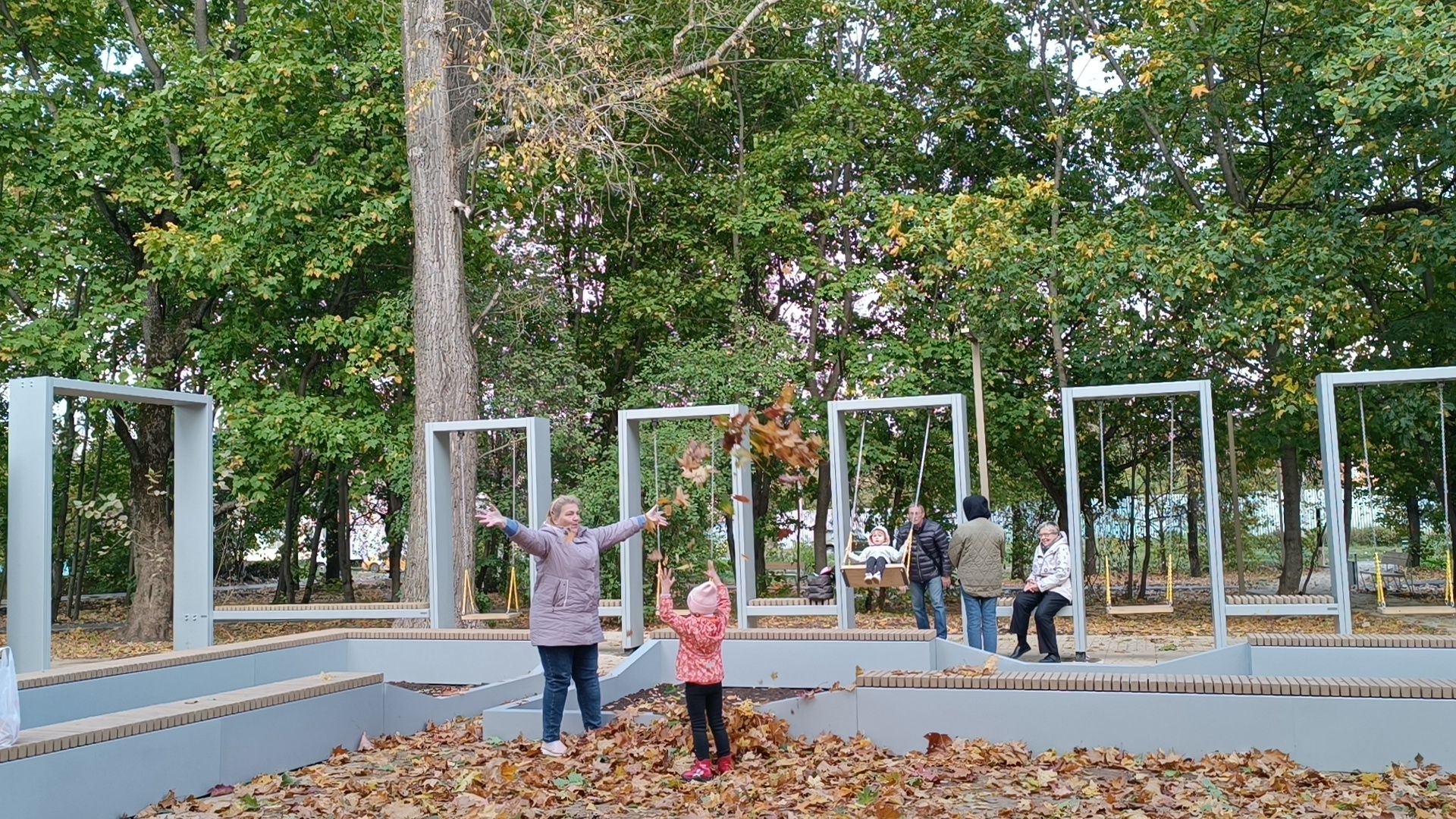 лобня, сквер, благоустройство,