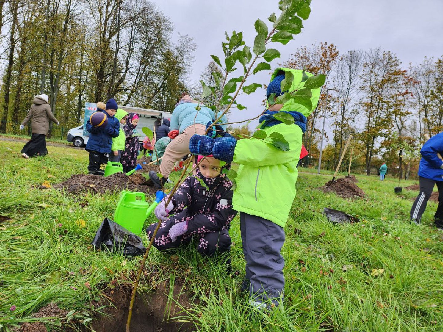 Можайск, можайский городской округ, подмосковье, яблоневый сад, яблони, деревья, акции, сво, военнослужащие, поддержка, память,