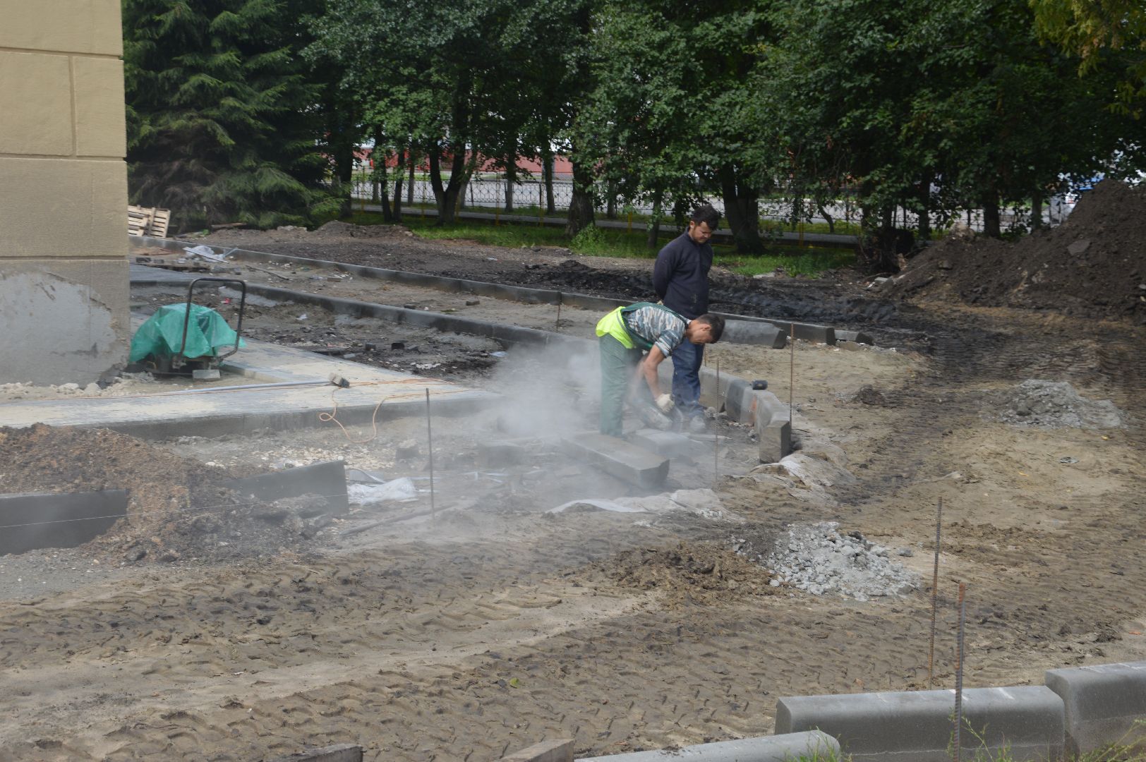 шатура, шэт, шатурский энергетический техникум, тротуарная плитка, ремонт здания,