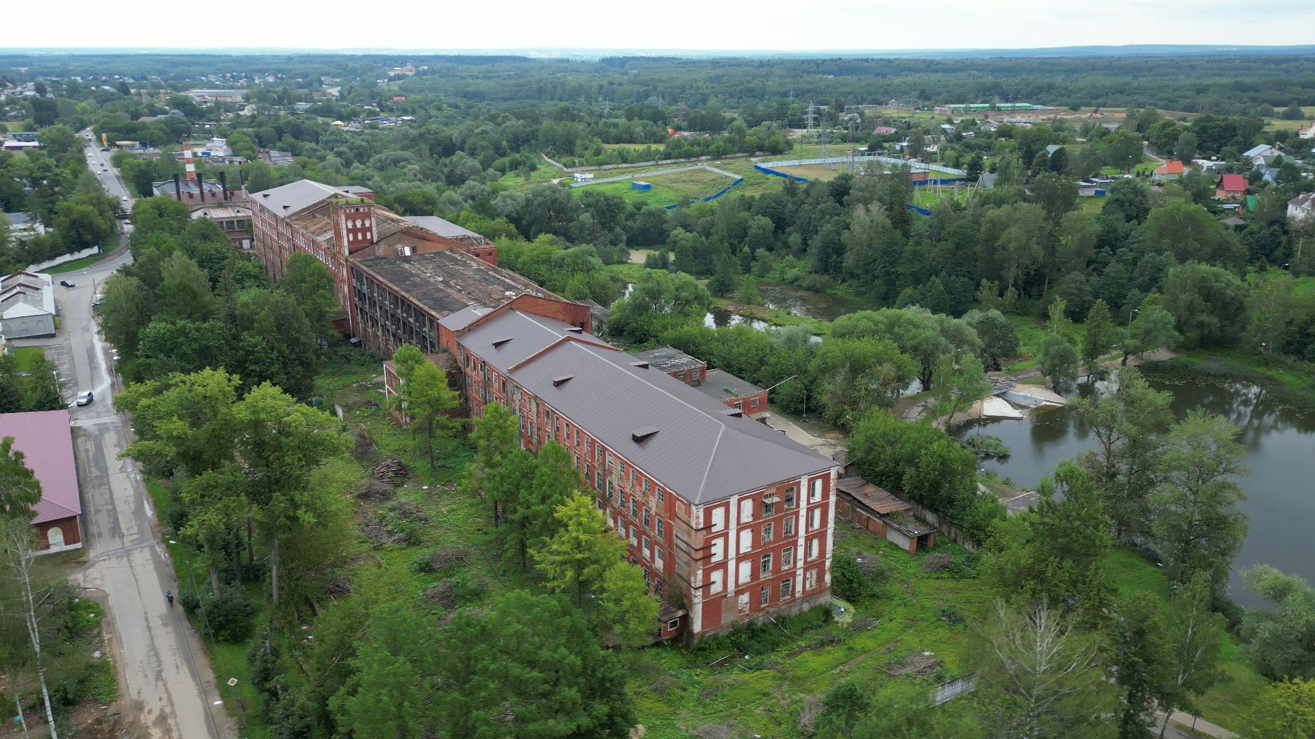 Высоковск, реставрация, культура,видео с коптера,