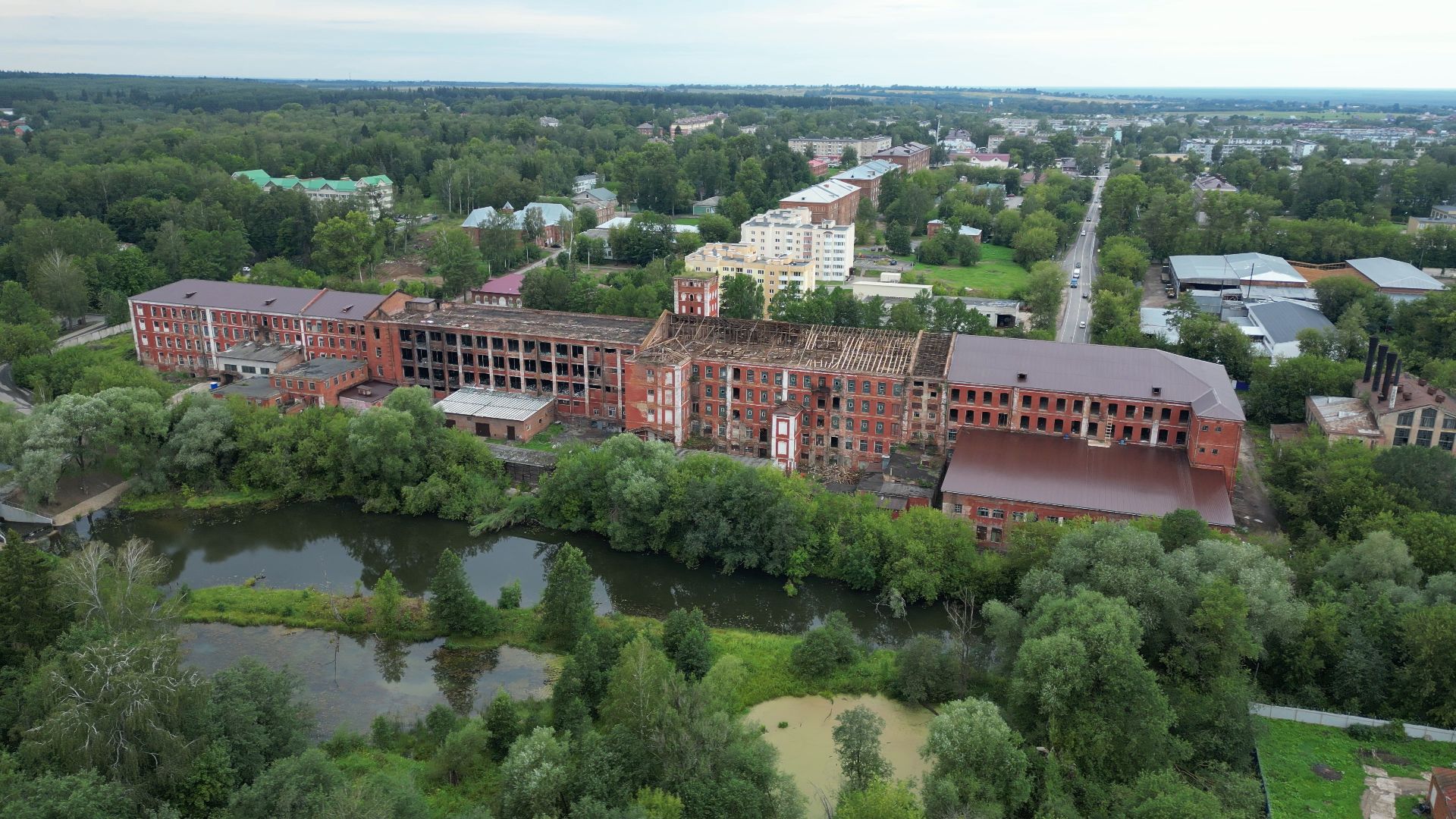 Высоковск, реставрация, культура,видео с коптера,