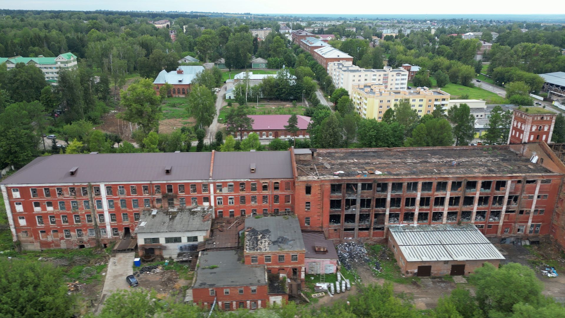 Высоковск, реставрация, культура,видео с коптера,