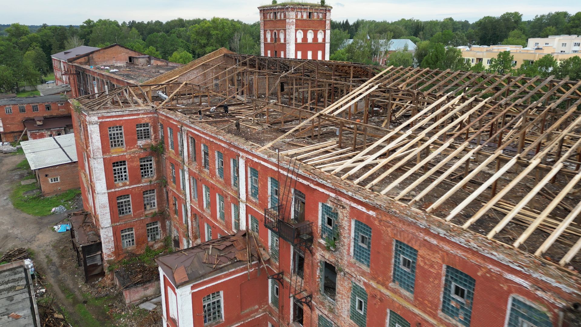 Высоковск, реставрация, культура,видео с коптера,