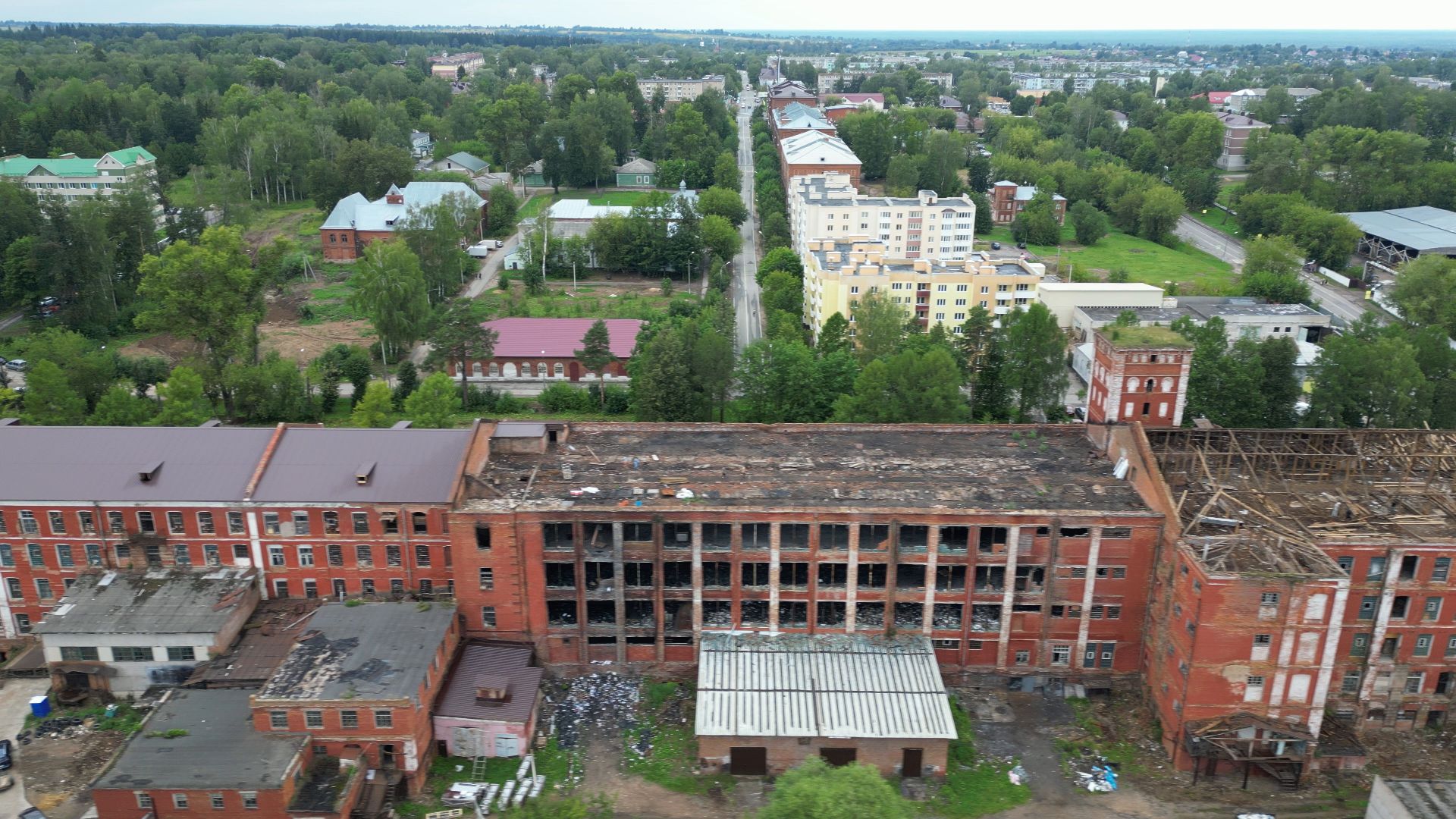 Высоковск, реставрация, культура,видео с коптера,