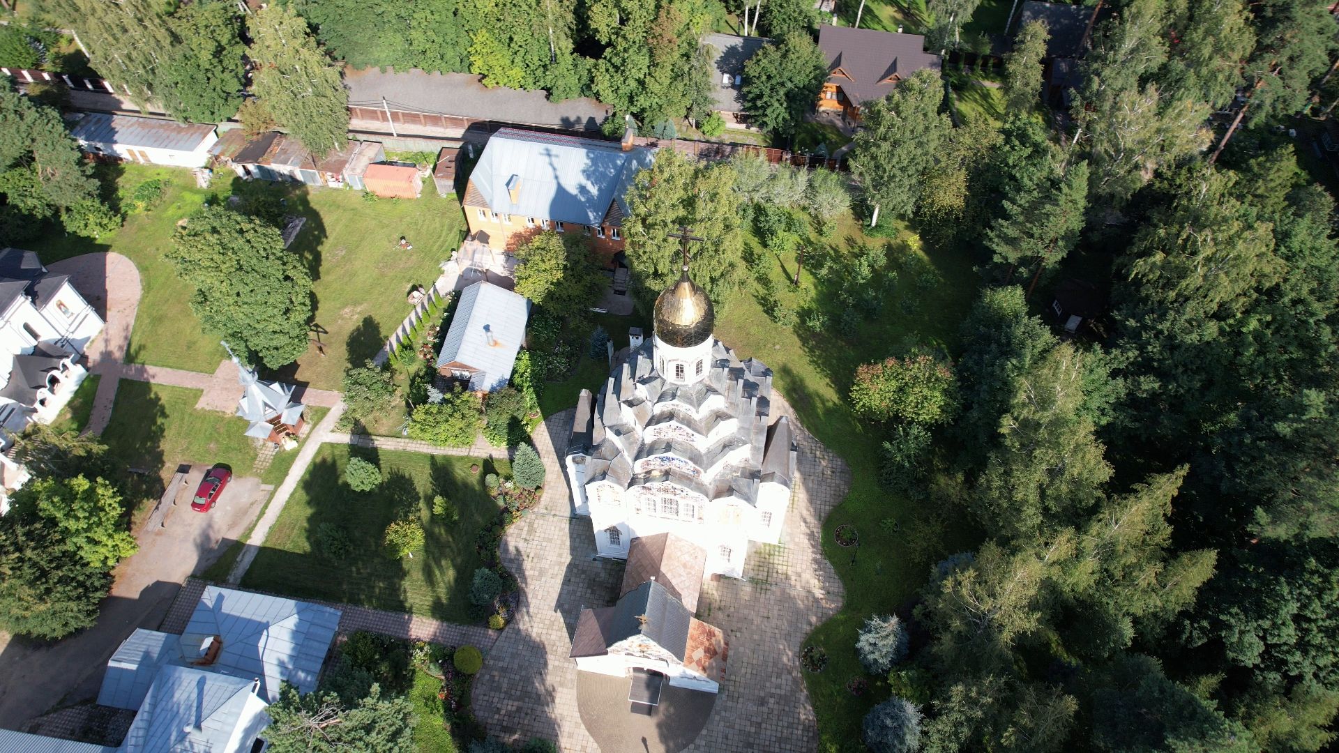 пушкино, храм, церковь,видео с коптера,