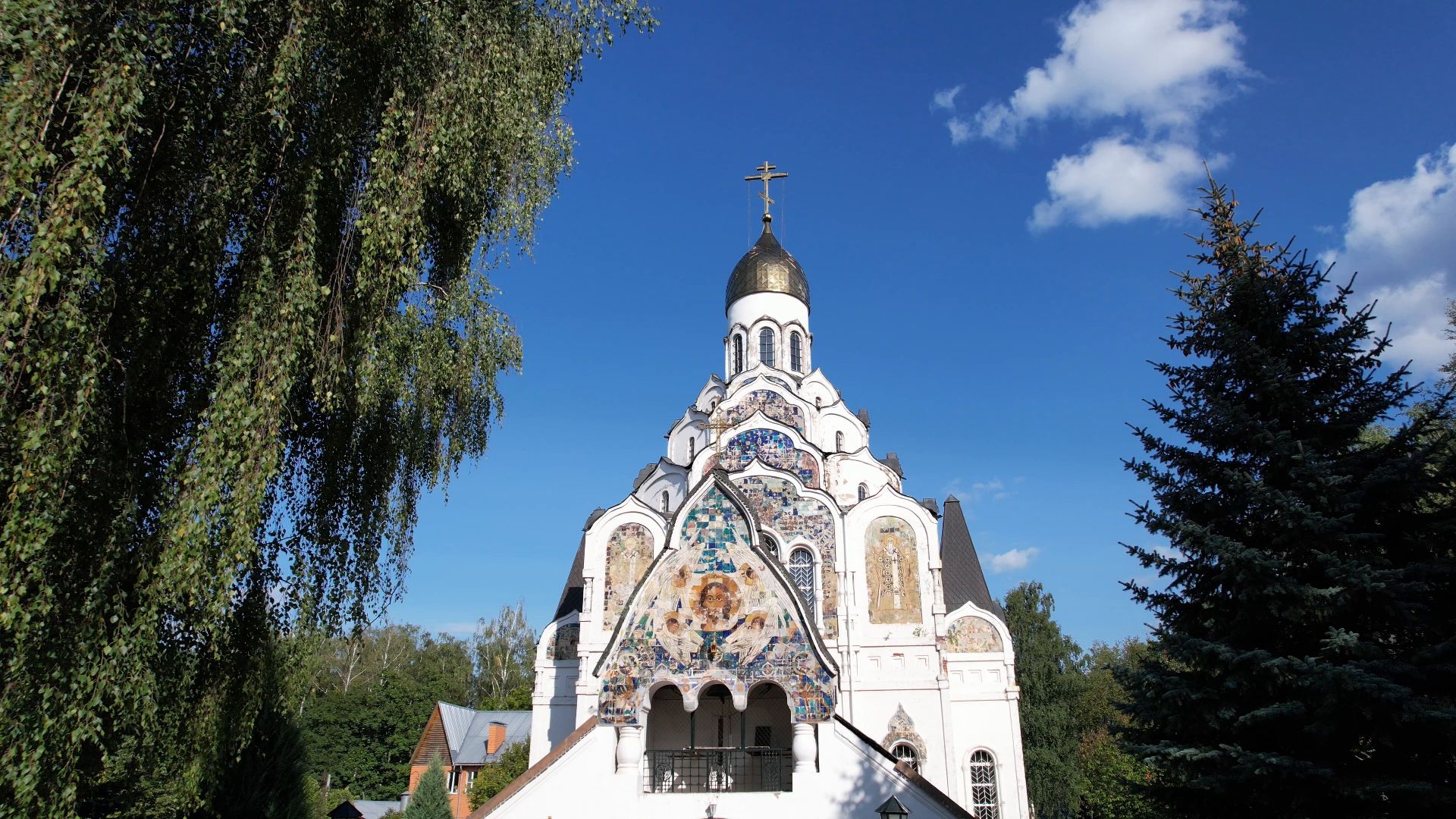 пушкино, храм, церковь,видео с коптера,