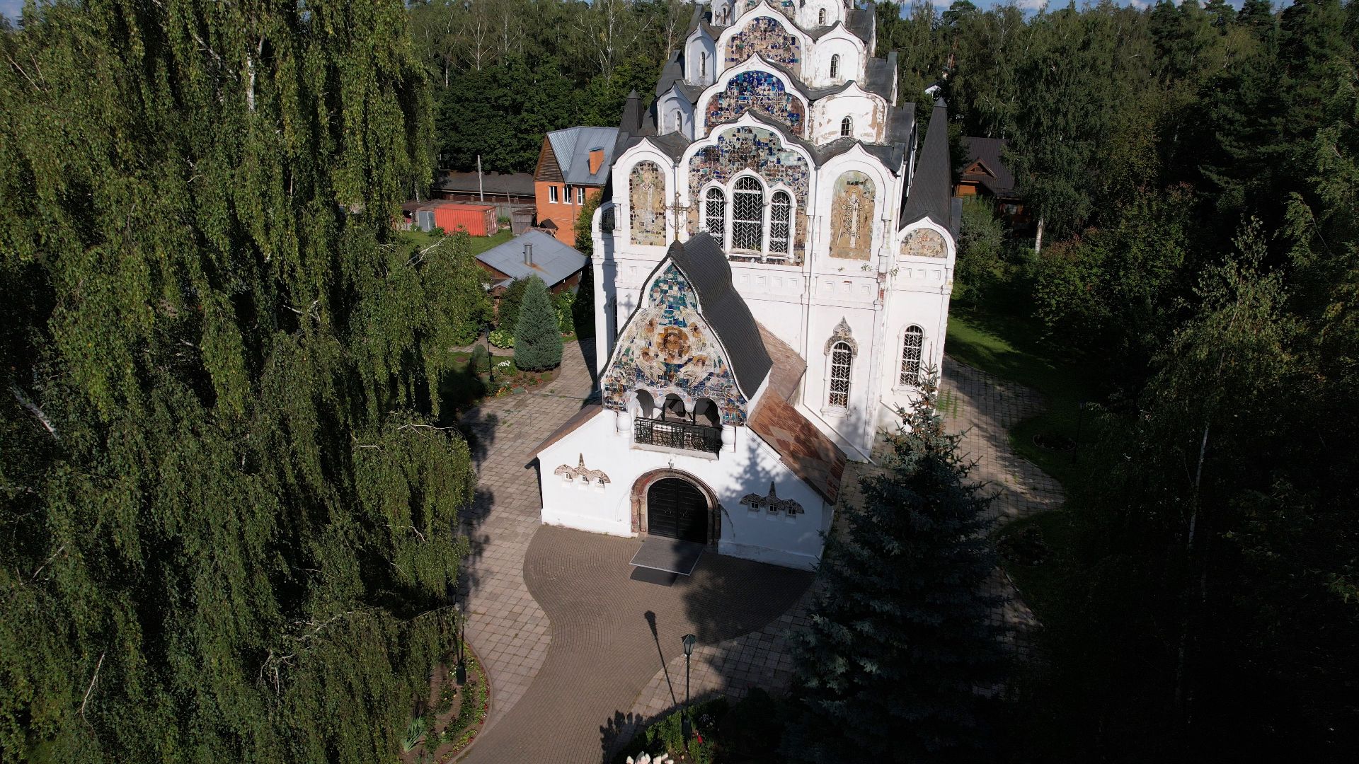 пушкино, храм, церковь,видео с коптера,