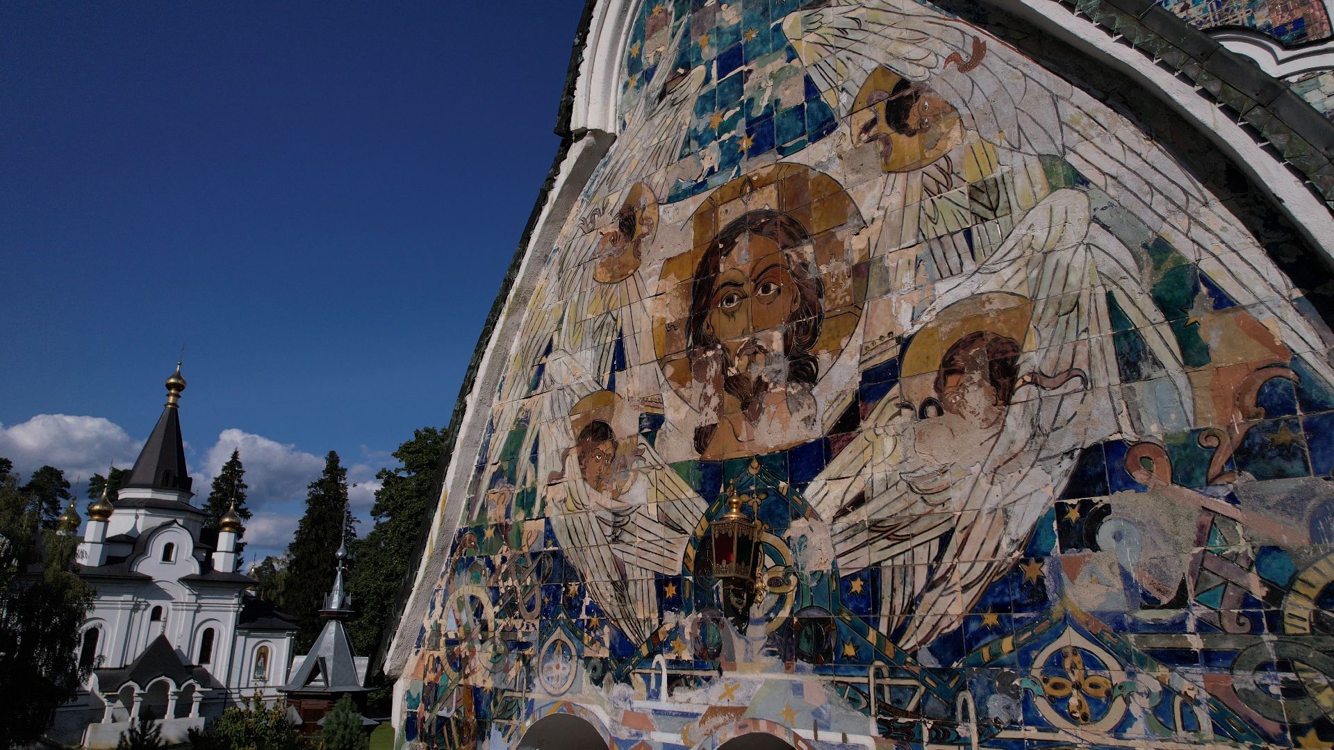 пушкино, храм, церковь,видео с коптера,