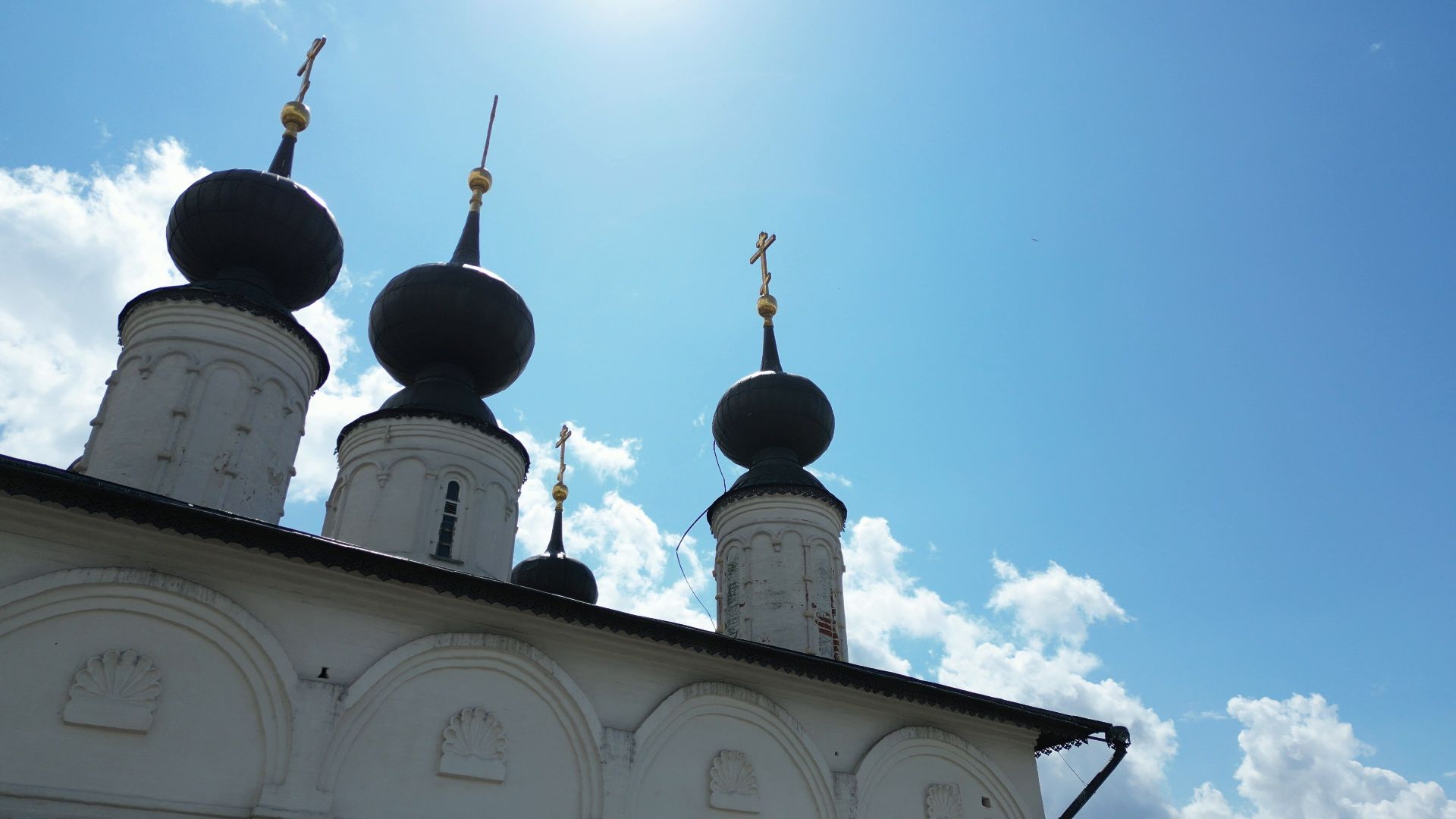 ступино, монастырь, икона,видео с коптера,