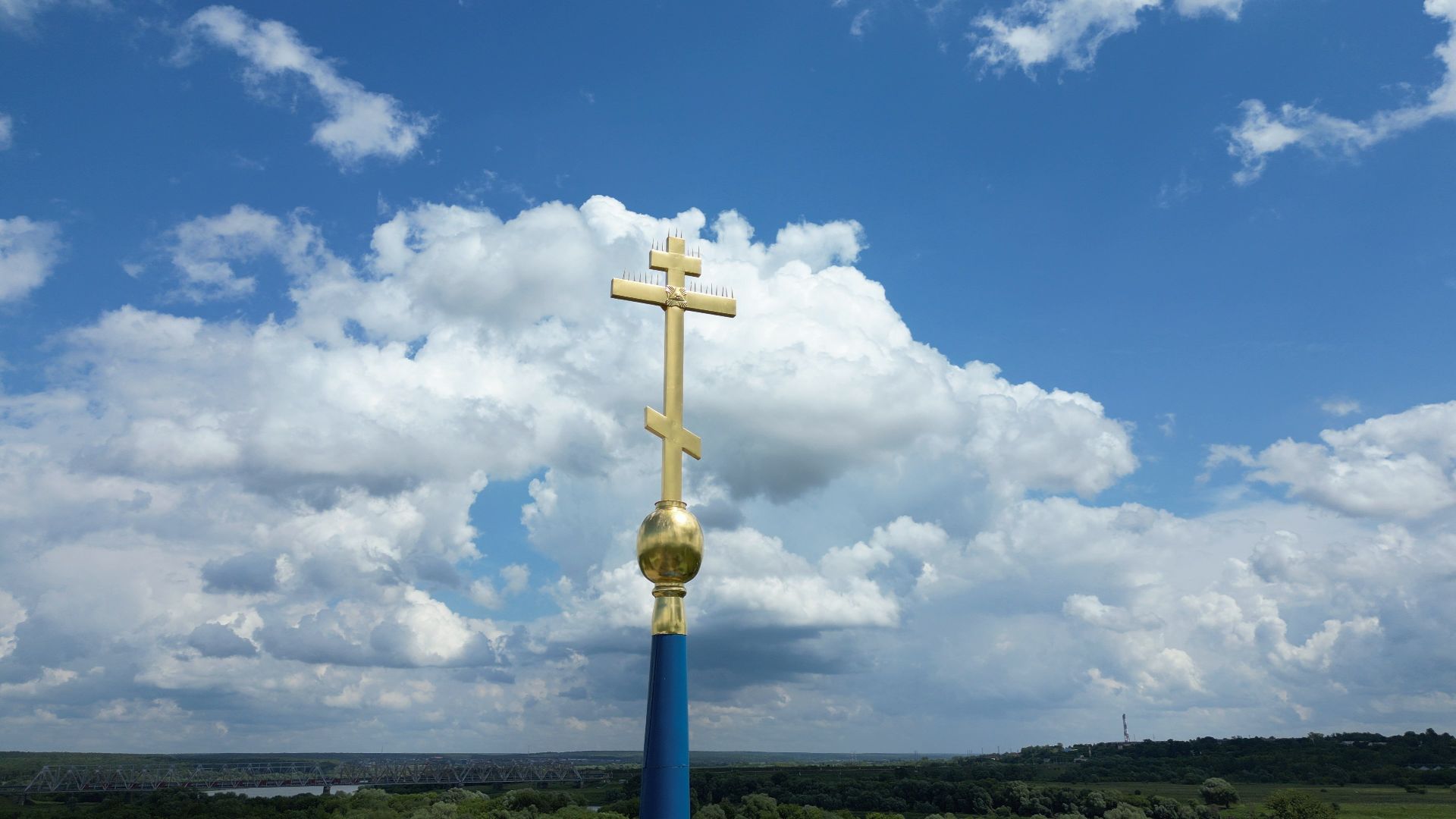 ступино, монастырь, икона,видео с коптера,