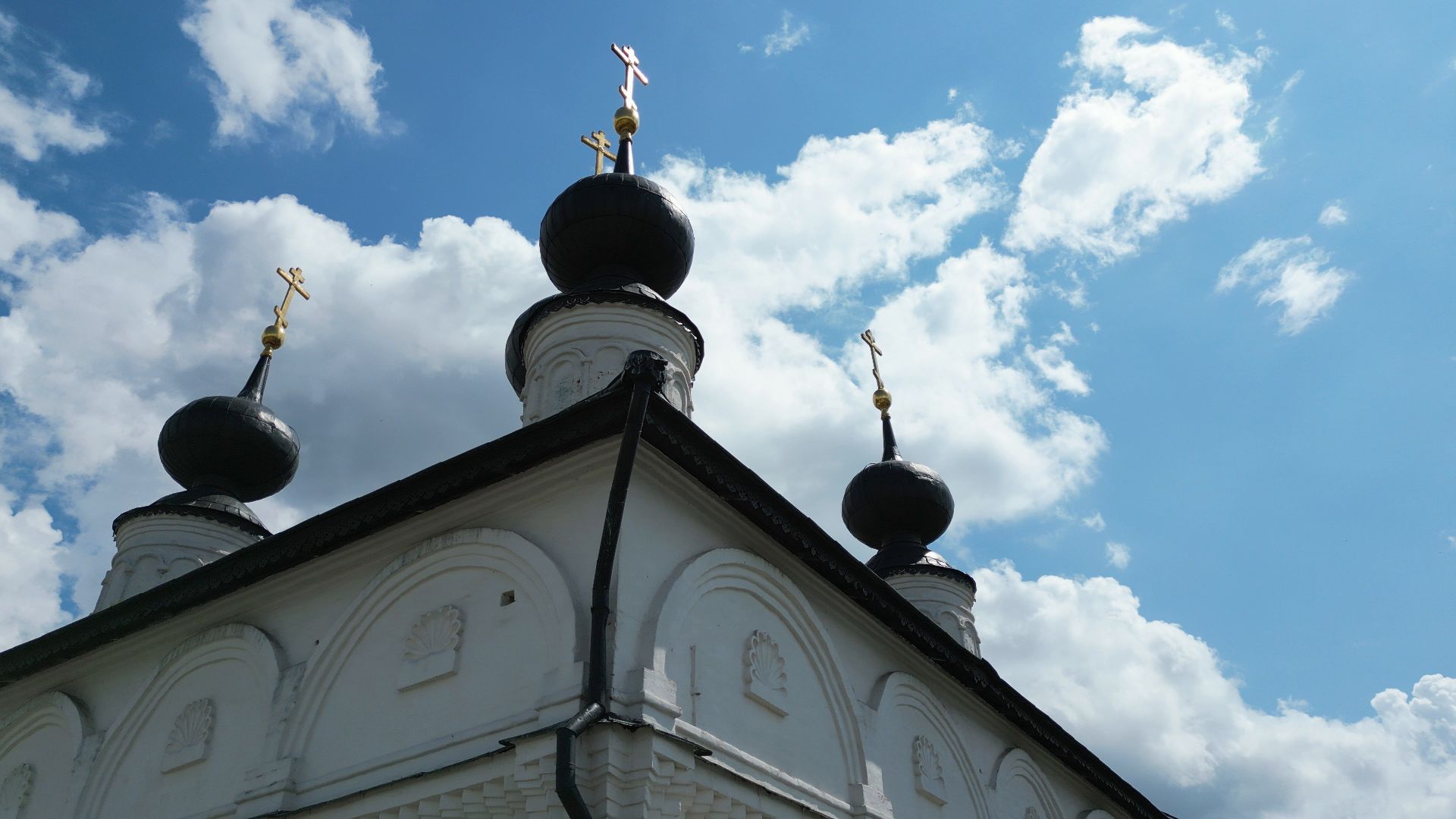 ступино, монастырь, икона,видео с коптера,