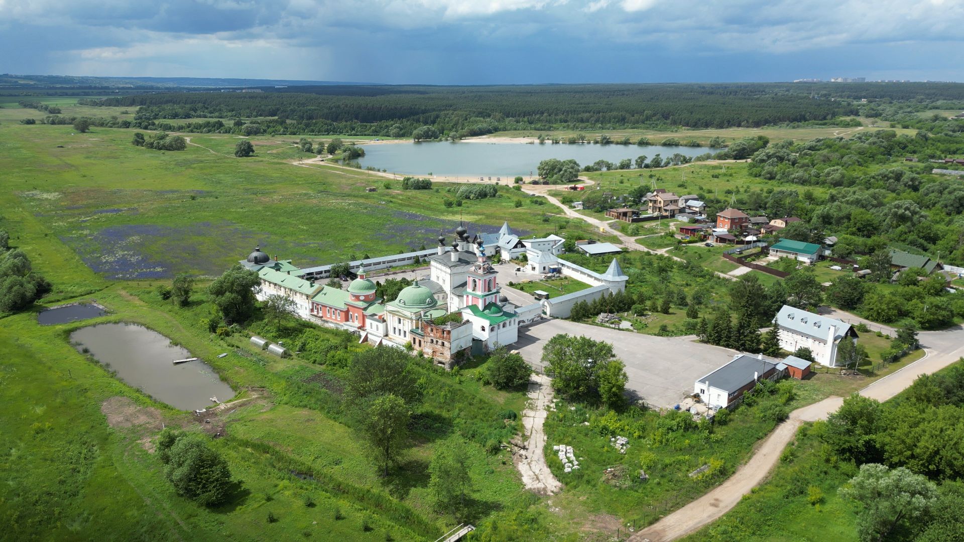 ступино, монастырь, икона,видео с коптера,