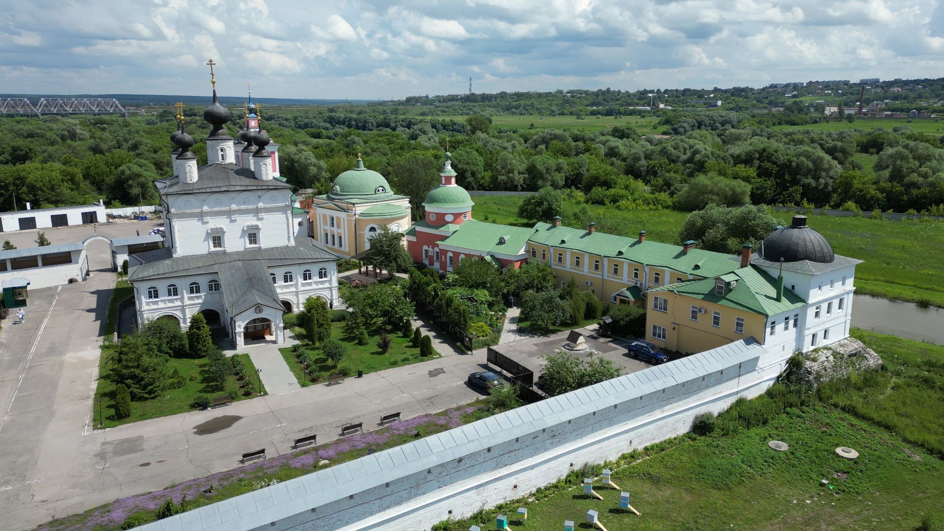 ступино, монастырь, икона,видео с коптера,