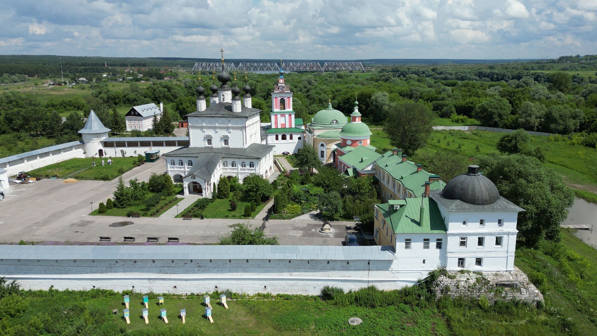 ступино, монастырь, икона,видео с коптера,