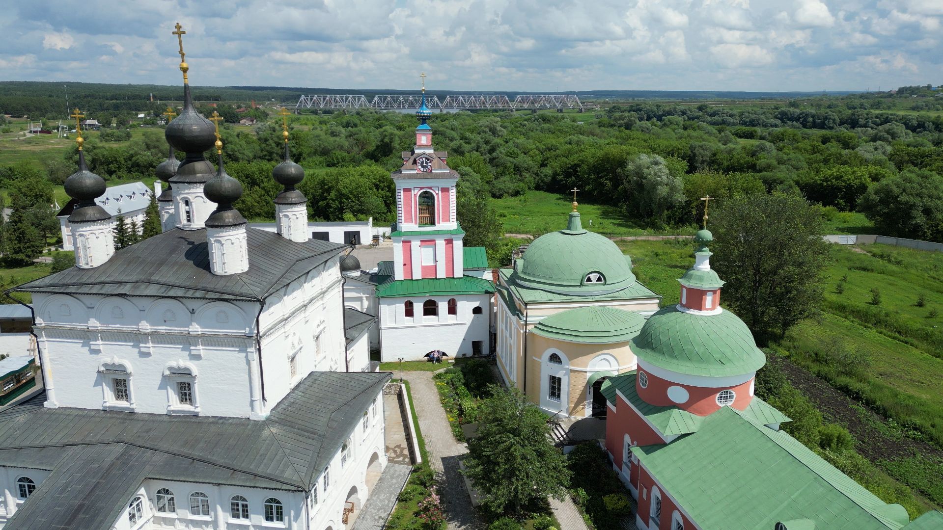 ступино, монастырь, икона,видео с коптера,