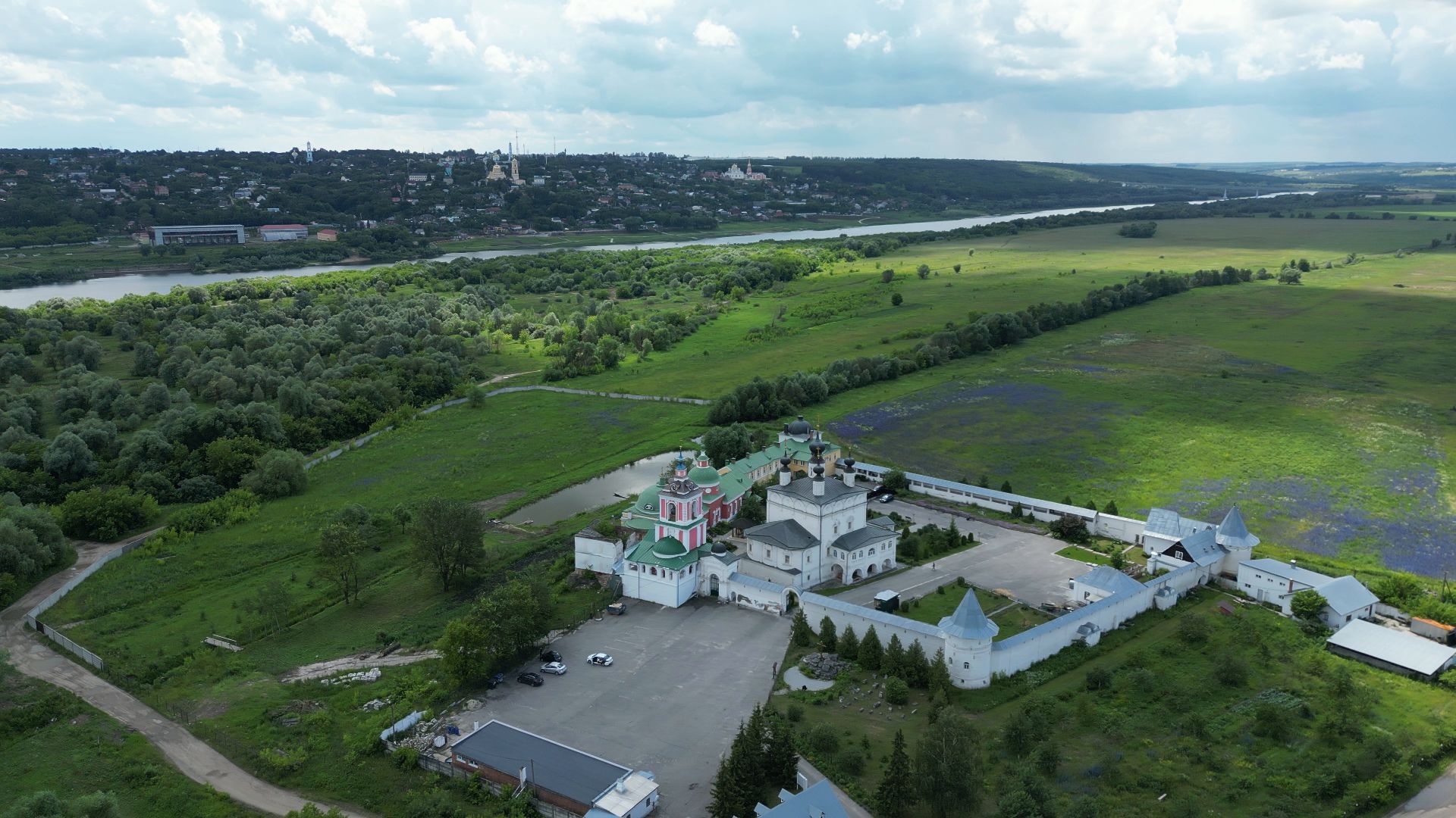 ступино, монастырь, икона,видео с коптера,