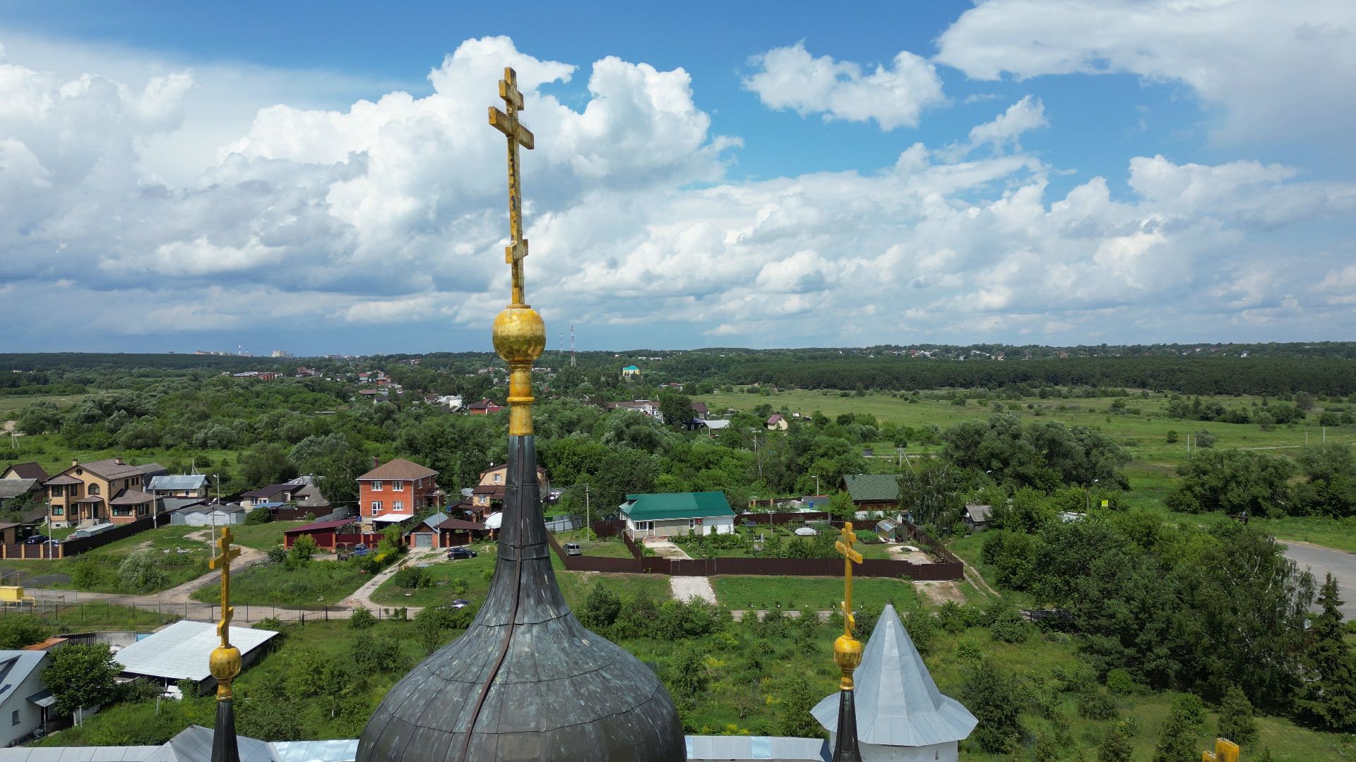 ступино, монастырь, икона,видео с коптера,