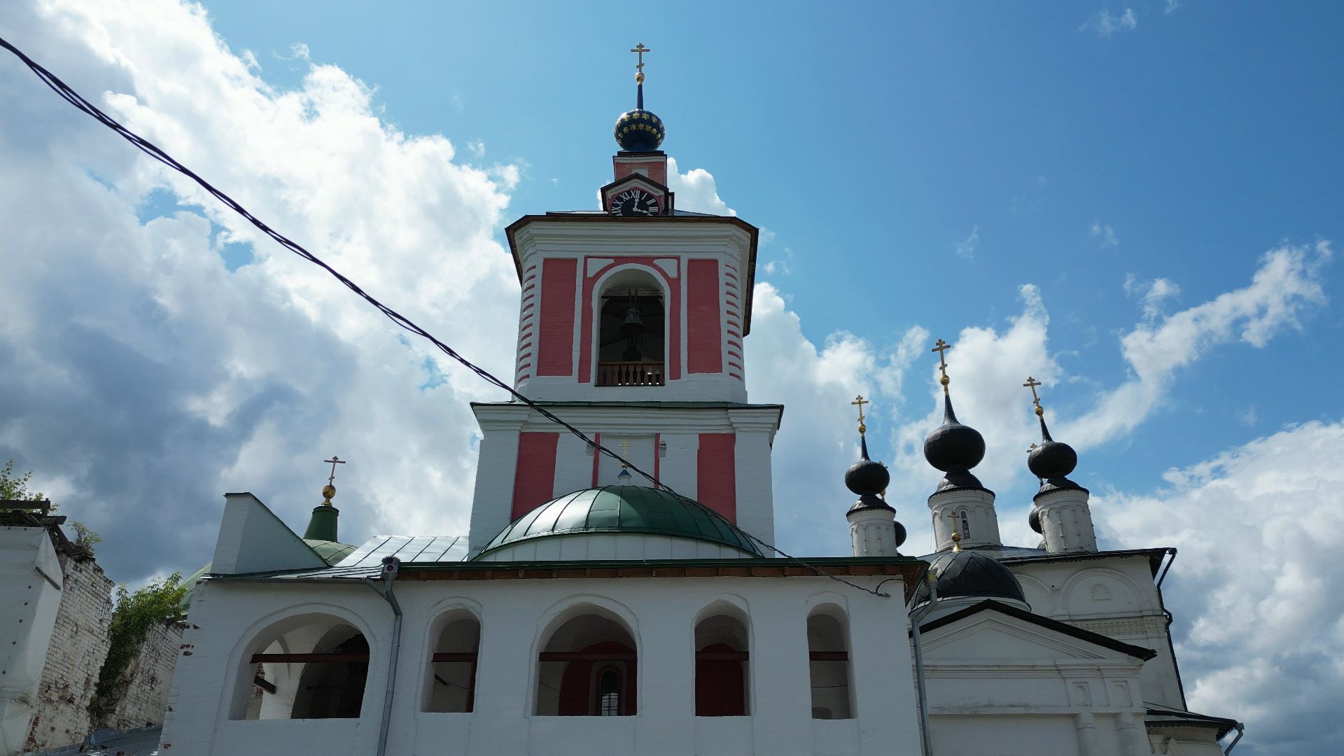 ступино, монастырь, икона,видео с коптера,