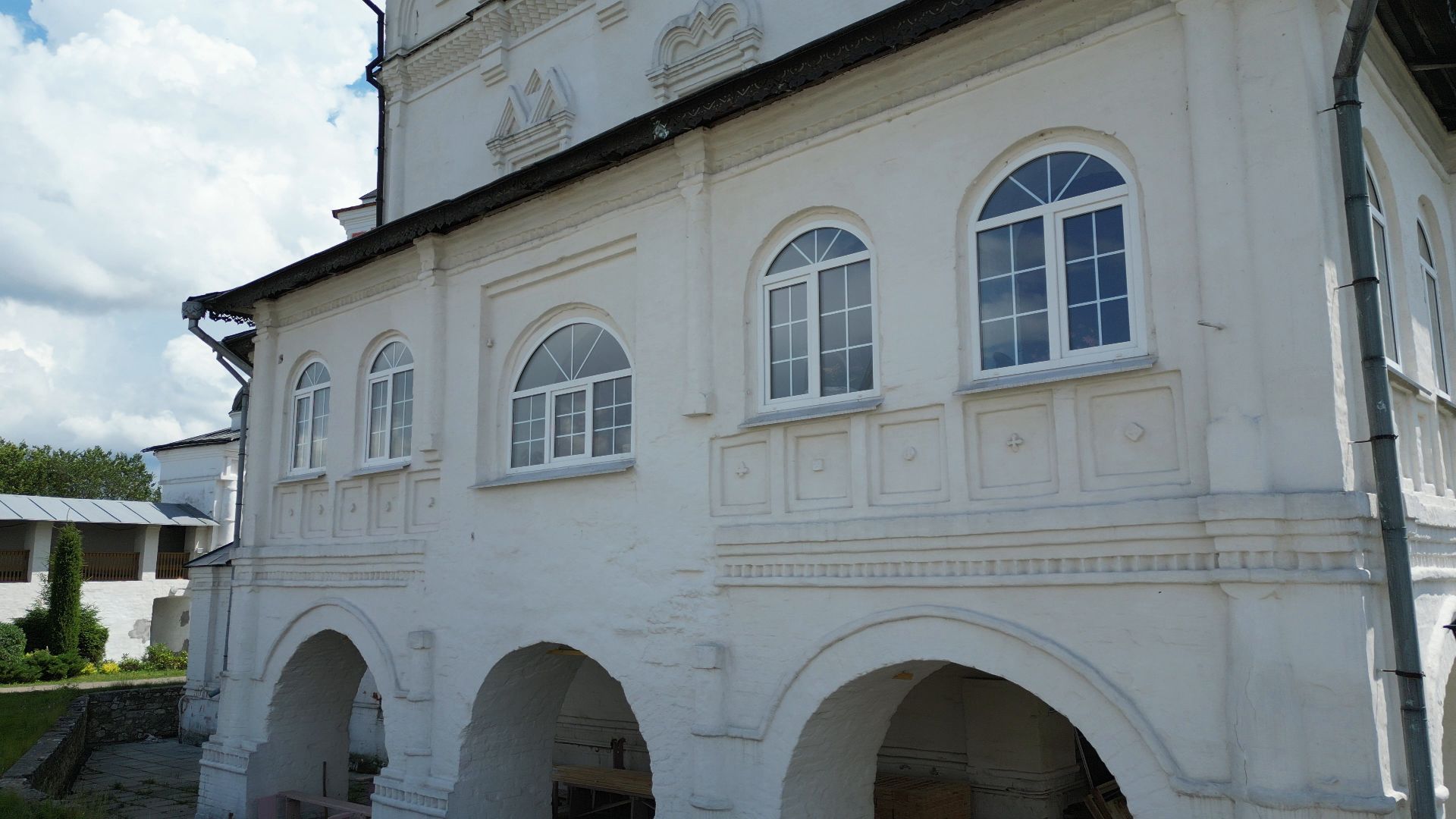 ступино, монастырь, икона,видео с коптера,