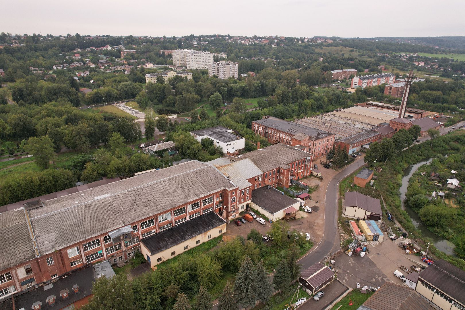 яхрома, ткацкая, фабрика,видео с коптера,