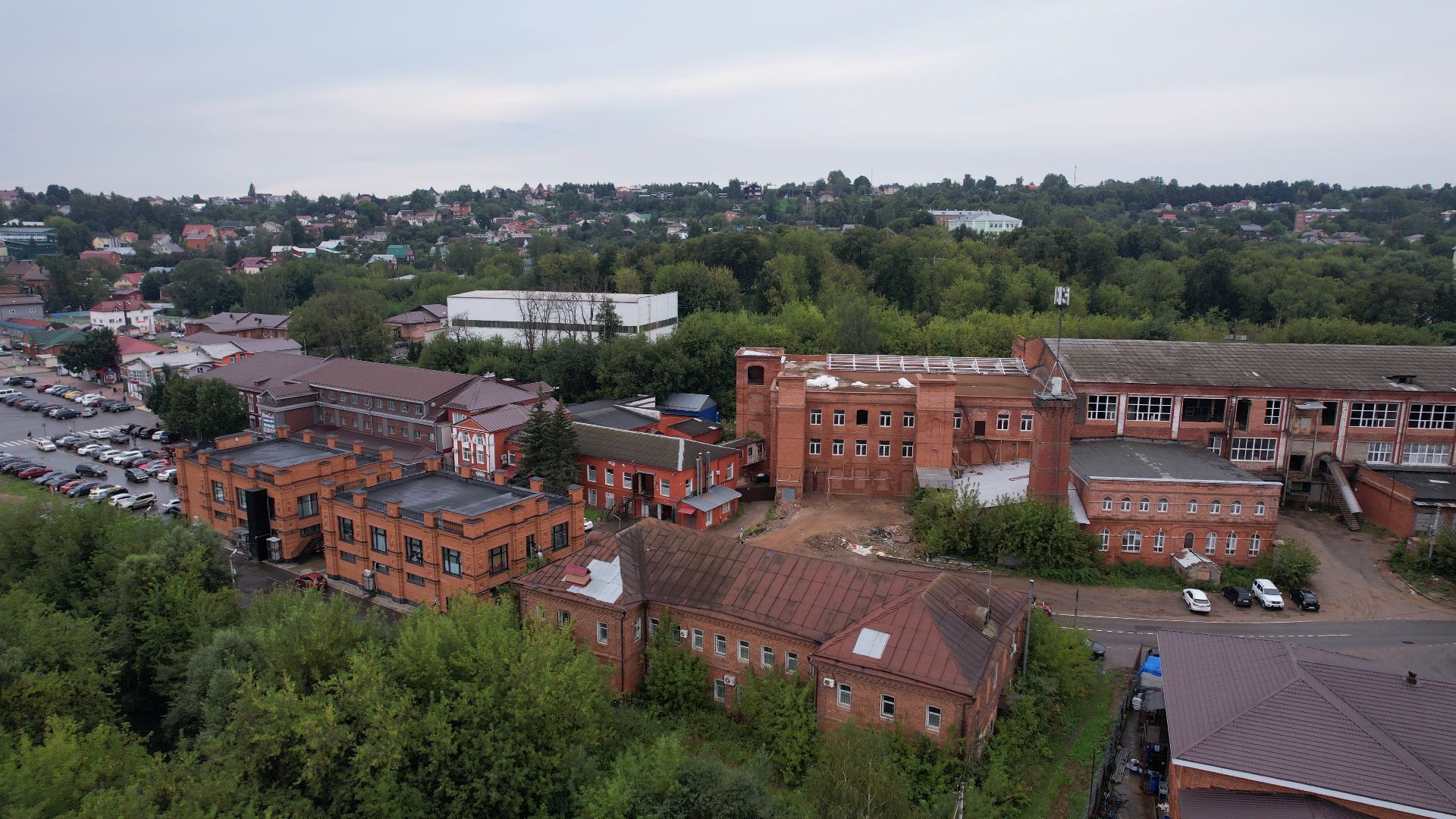 яхрома, ткацкая, фабрика,видео с коптера,