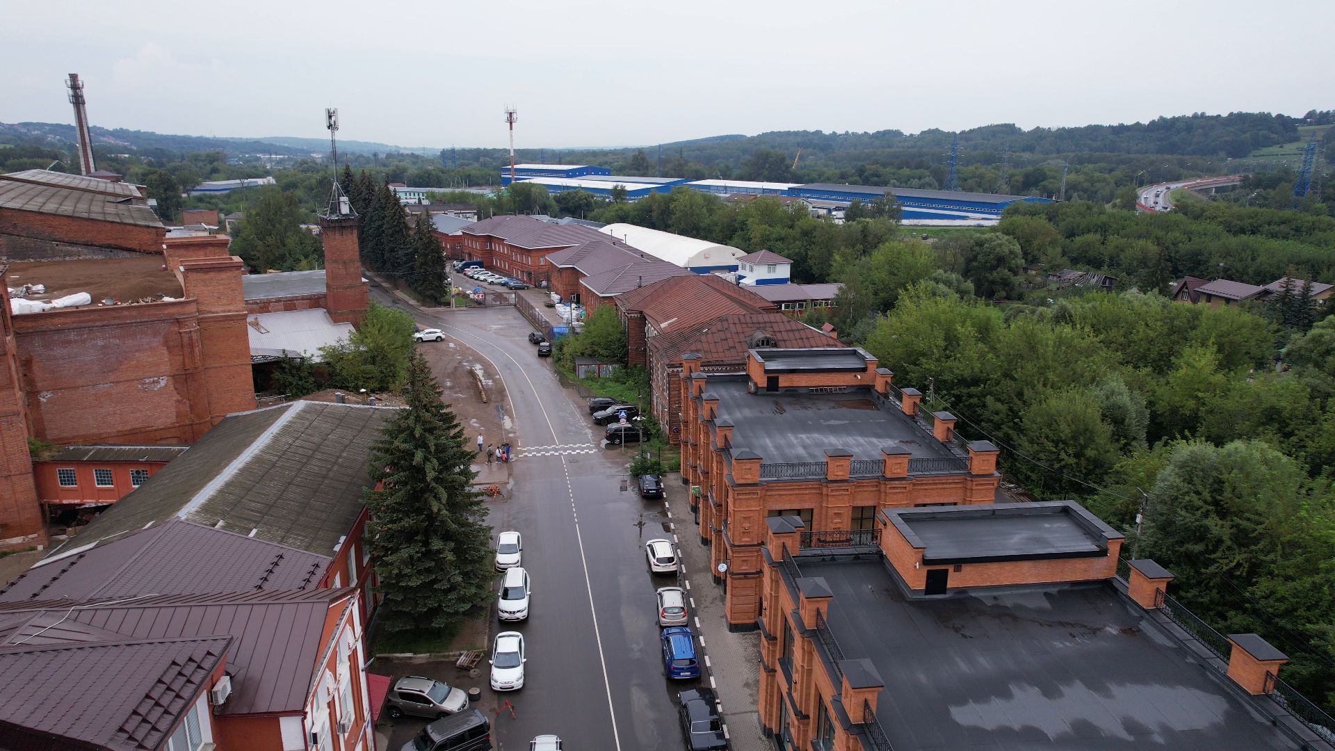 яхрома, ткацкая, фабрика,видео с коптера,