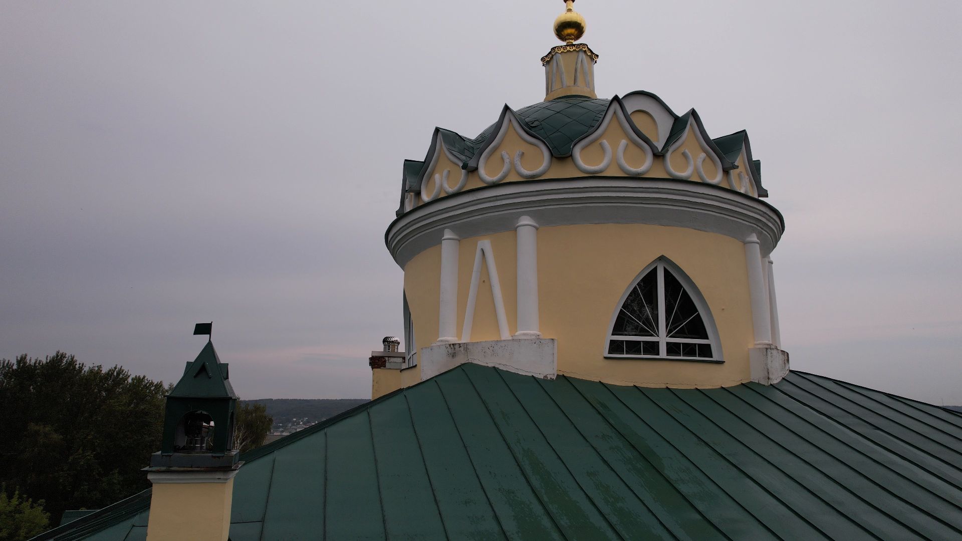 яхрома, храм,видео с коптера,