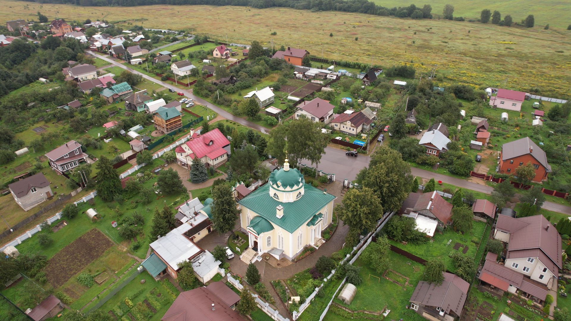 яхрома, храм,видео с коптера,