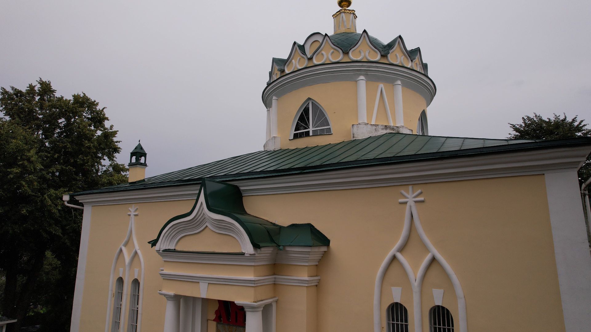 яхрома, храм,видео с коптера,