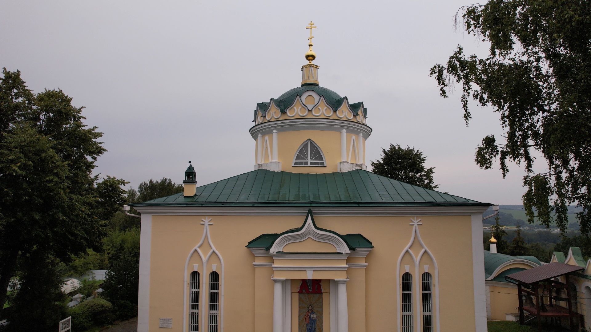 яхрома, храм,видео с коптера,