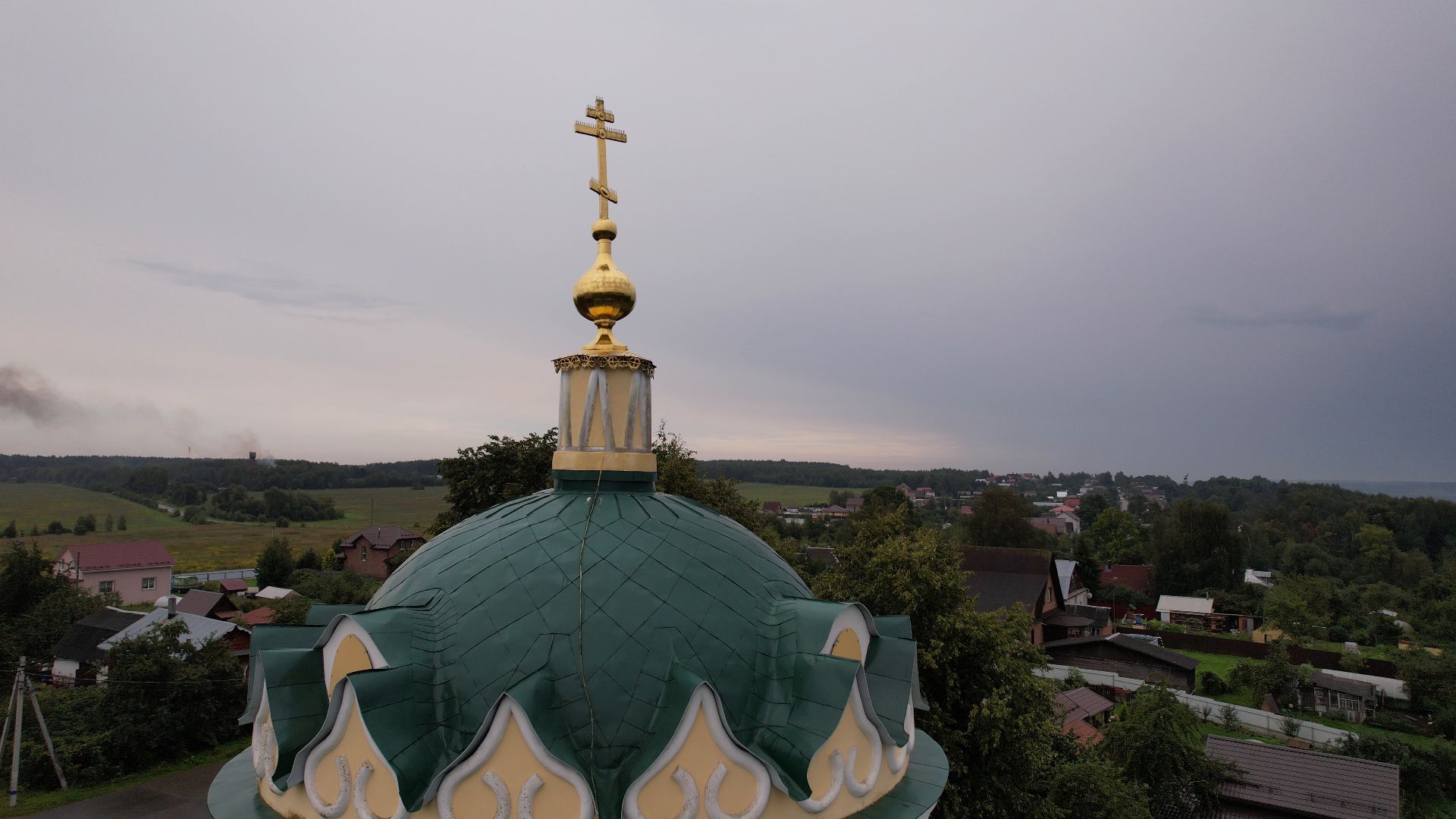 яхрома, храм,видео с коптера,