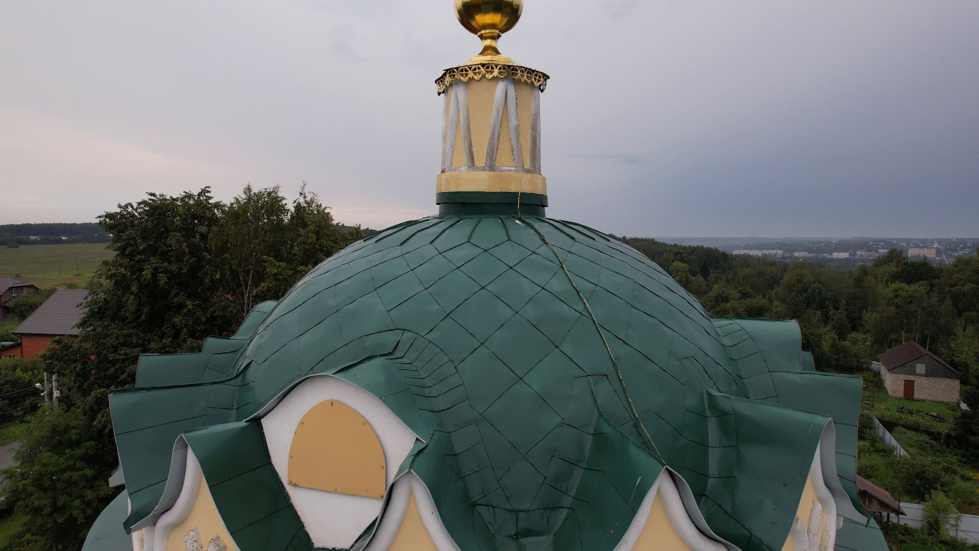 яхрома, храм,видео с коптера,