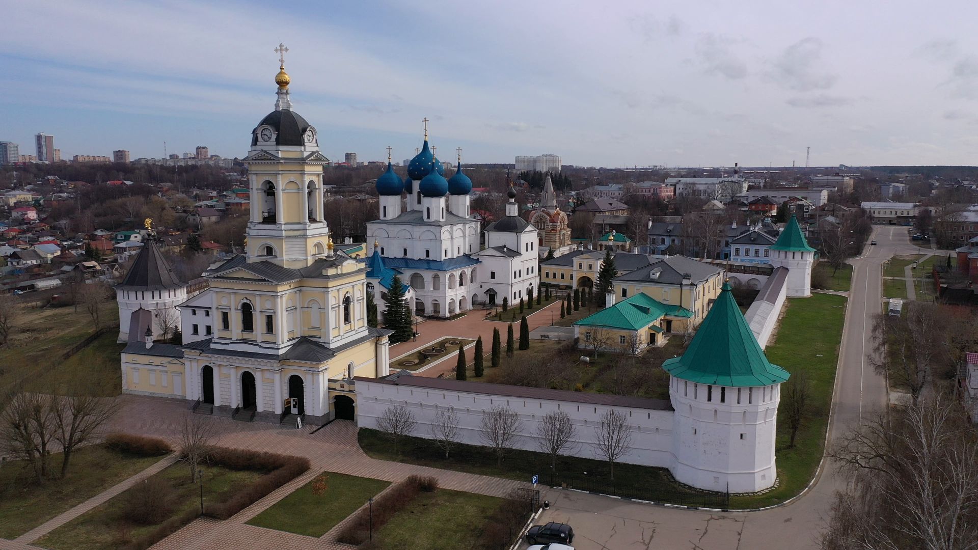 Серпухов, монастырь, культура,видео с коптера,