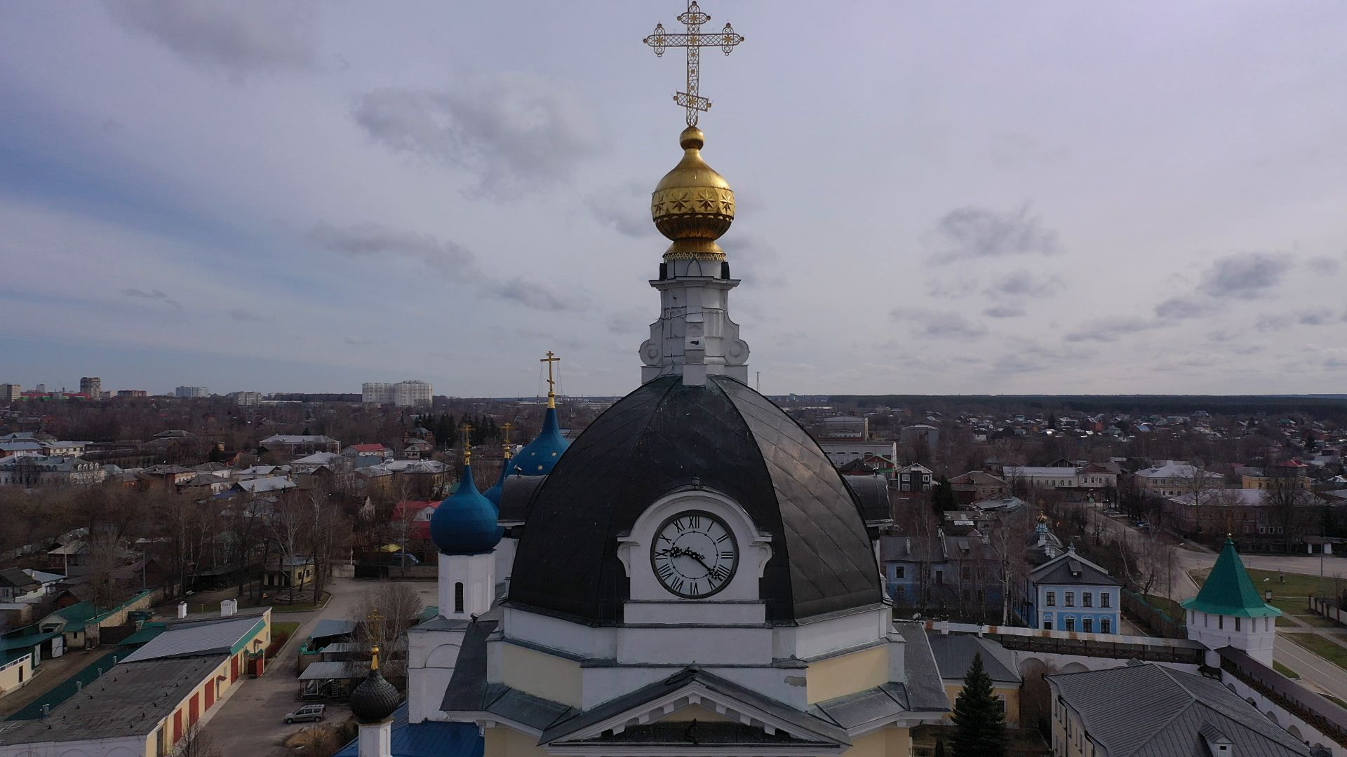 Серпухов, монастырь, культура,видео с коптера,