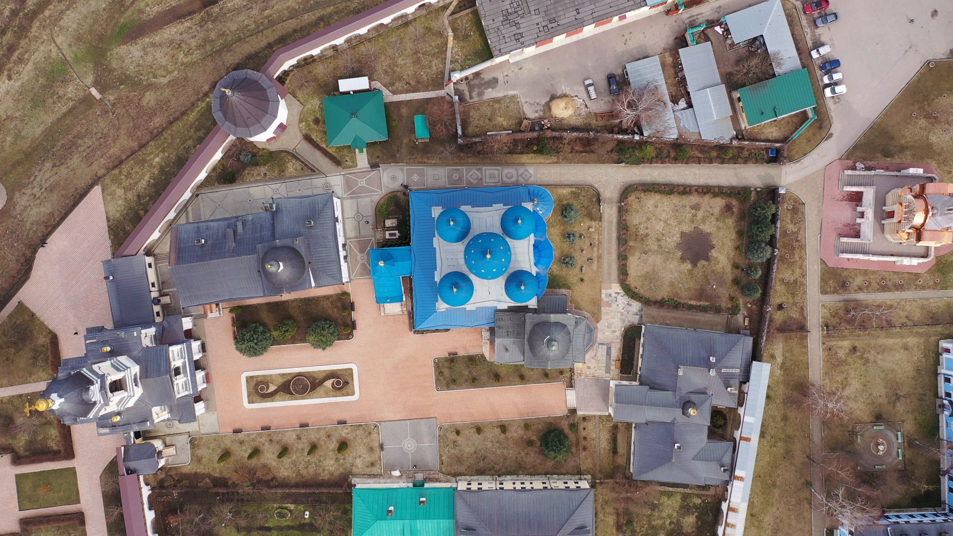 Серпухов, монастырь, культура,видео с коптера,