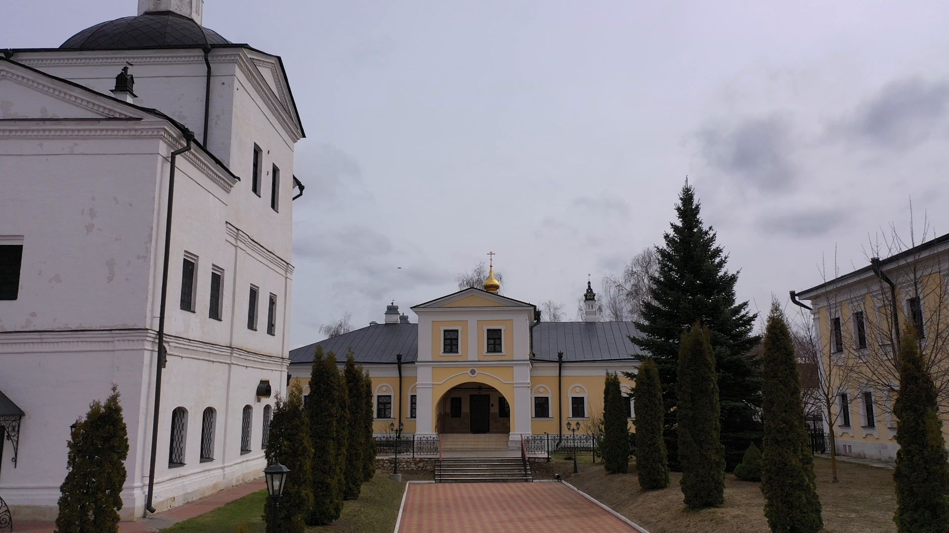 Серпухов, монастырь, культура,видео с коптера,