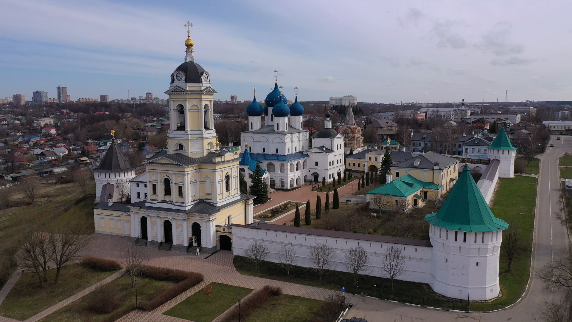 Серпухов, монастырь, культура,видео с коптера,