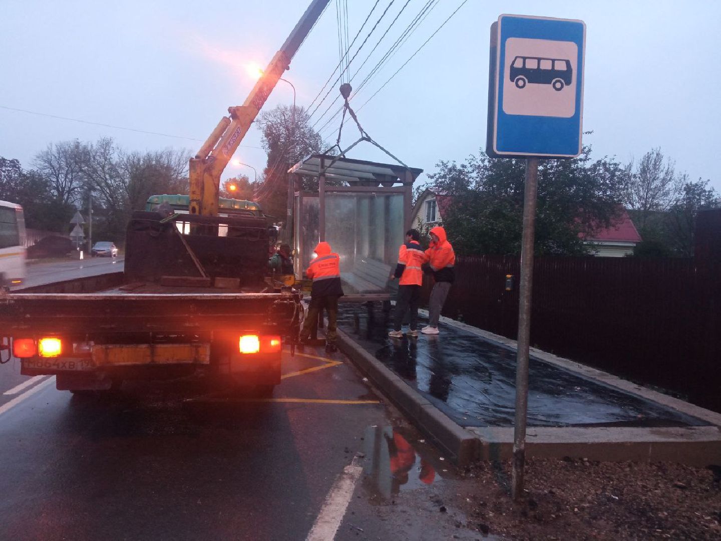 Звенигород, Благоустройство остановок, Транспорт, Безопасность на дорогах,