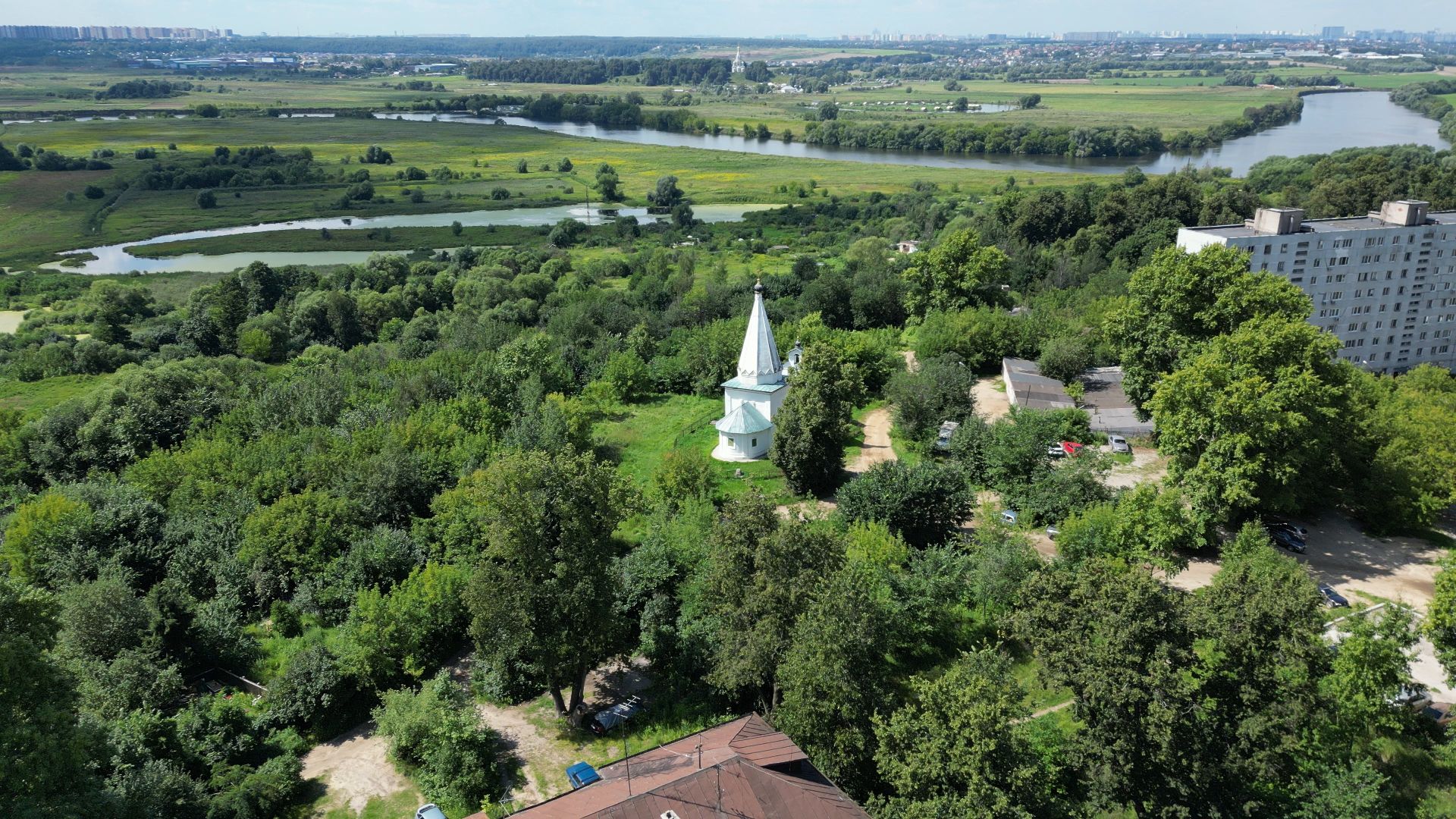 храм, лыткарино, петропавловский,видео с коптера,