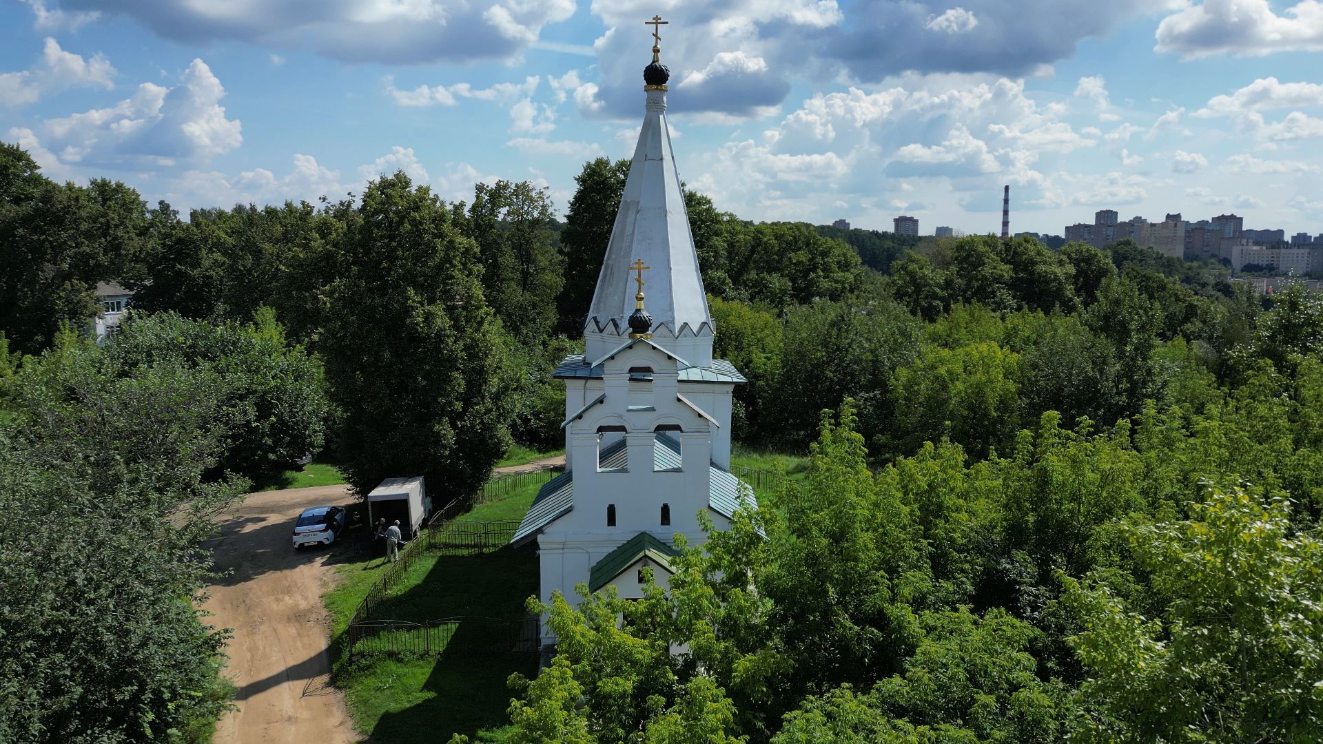 храм, лыткарино, петропавловский,видео с коптера,
