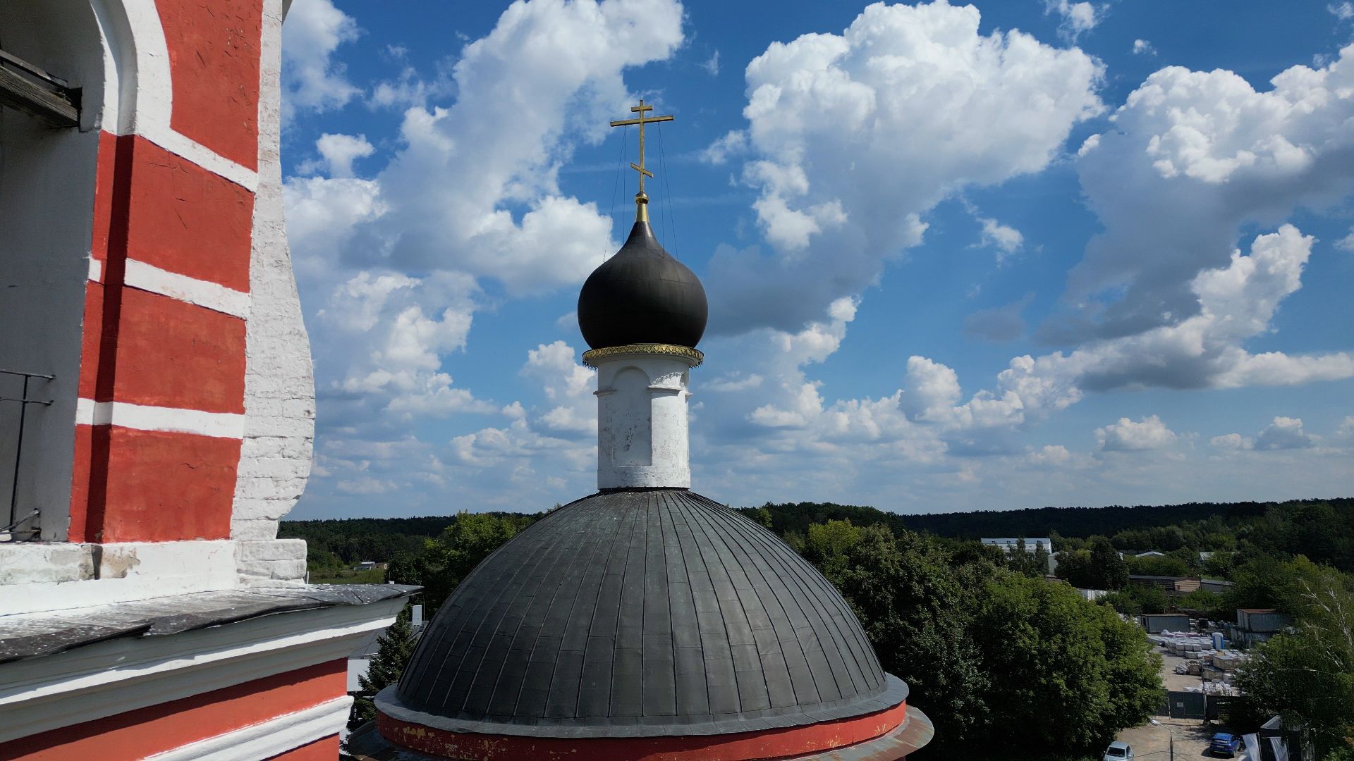 храм, лыткарино, петропавловский,видео с коптера,