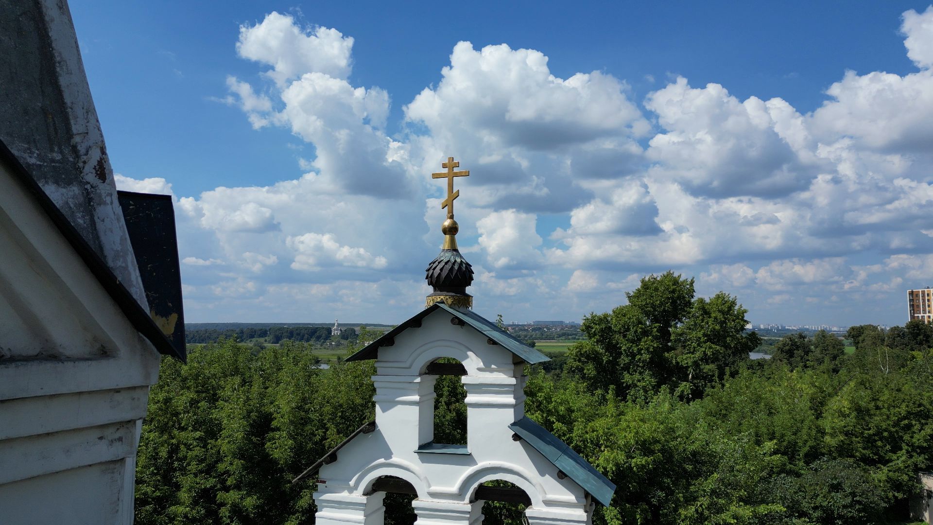 лыткарино, церковь, петровское,видео с коптера,