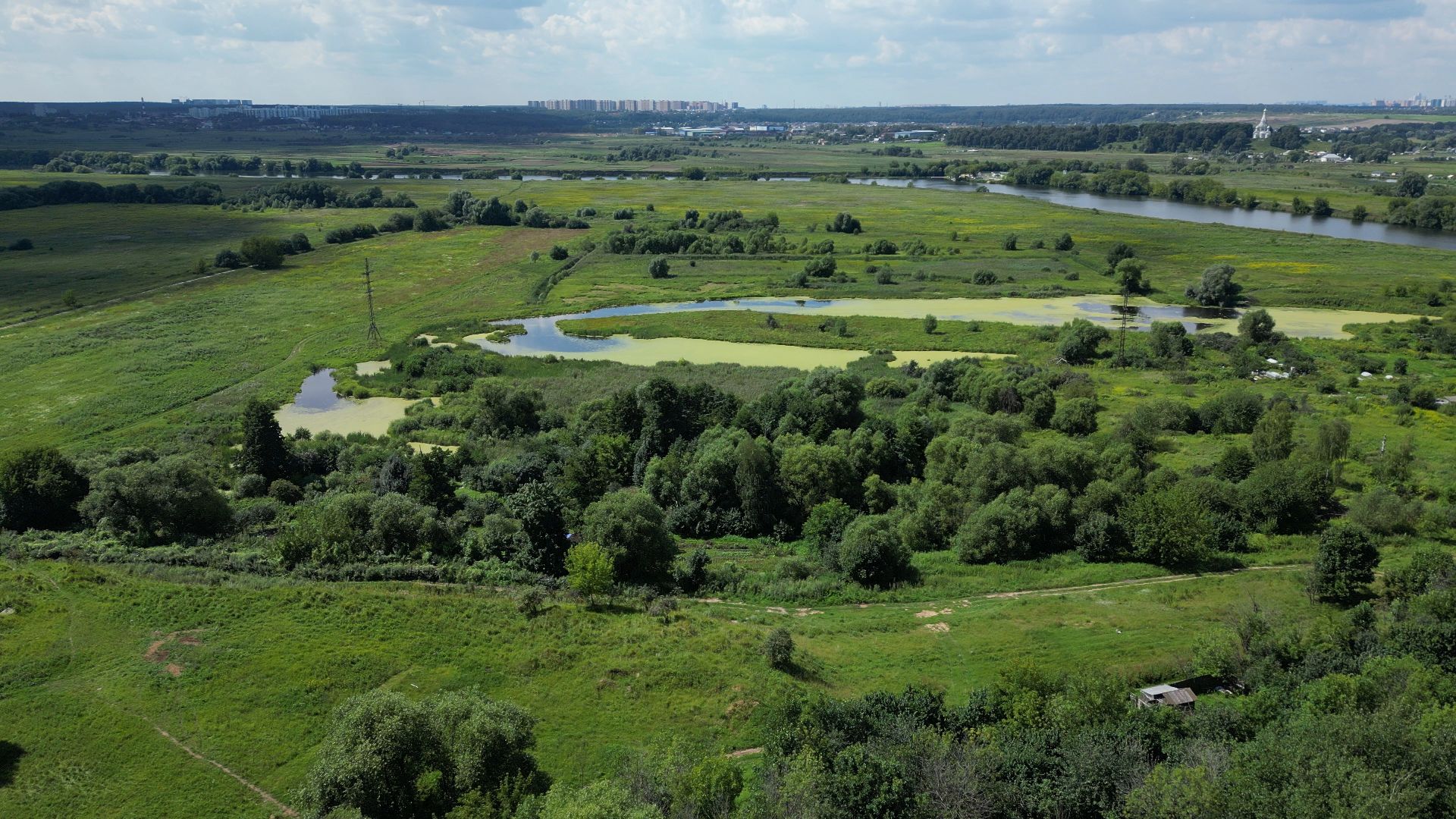 лыткарино, церковь, петровское,видео с коптера,