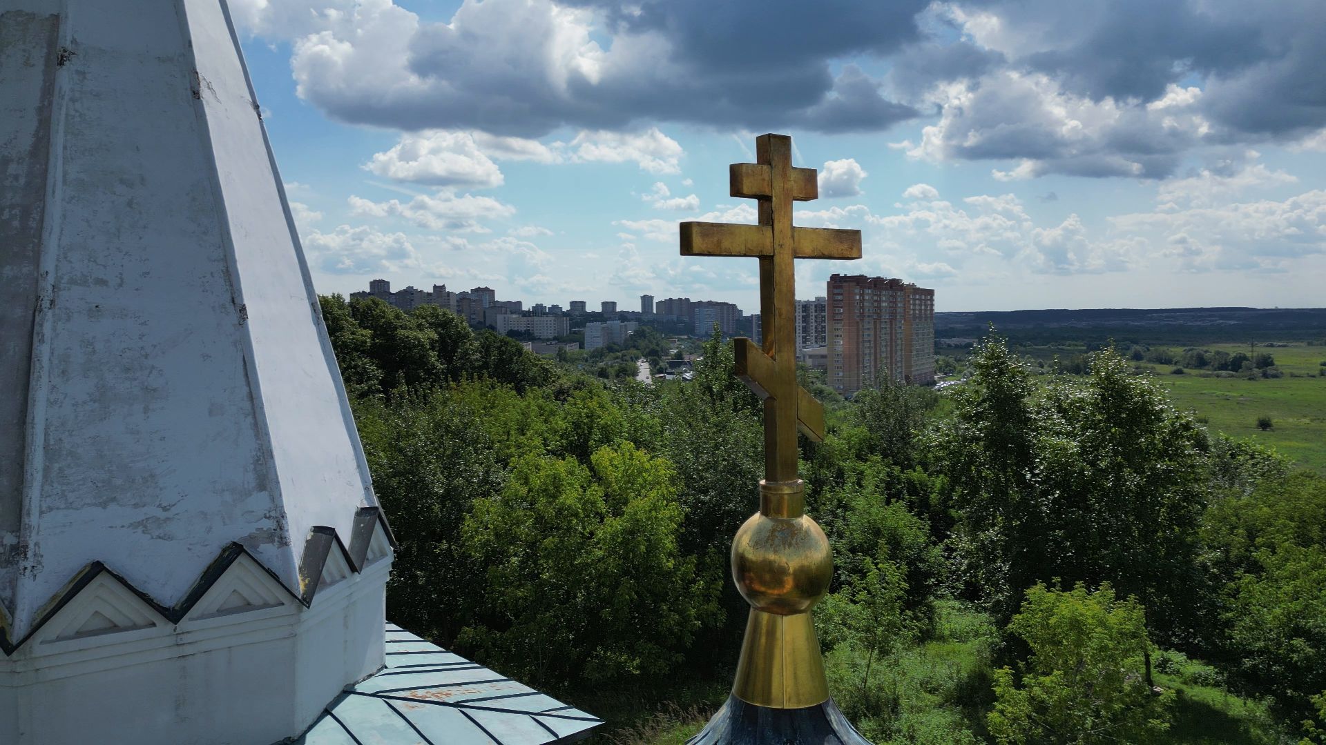 лыткарино, церковь, петровское,видео с коптера,