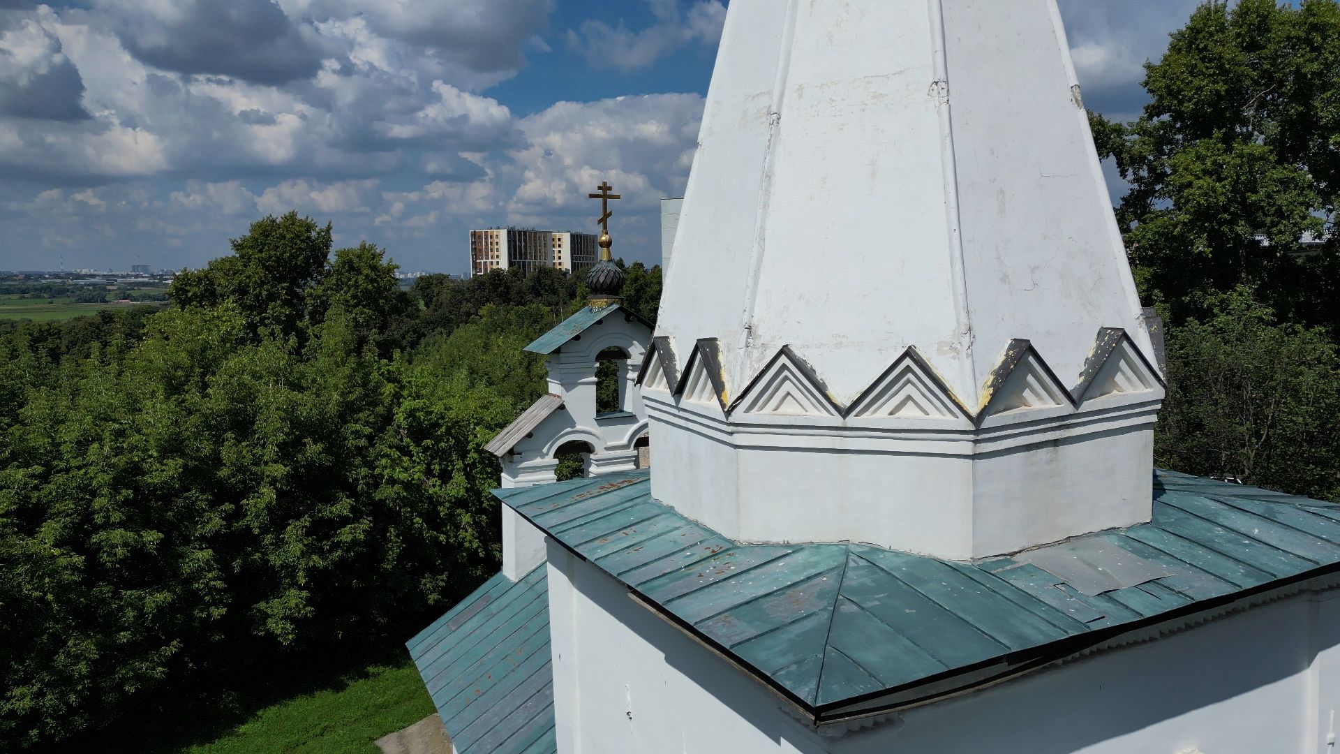 лыткарино, церковь, петровское,видео с коптера,